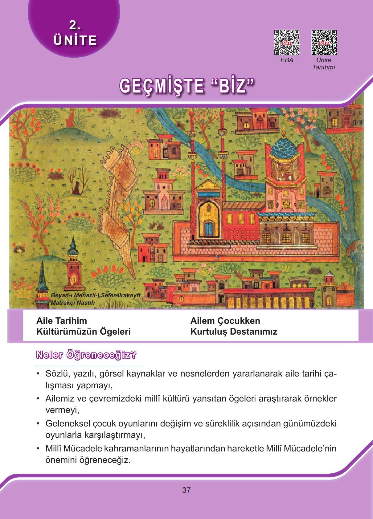 4. Sınıf Hecce Yayıncılık Sosyal Bilgiler Ders Kitabı Sayfa 37 Cevapları