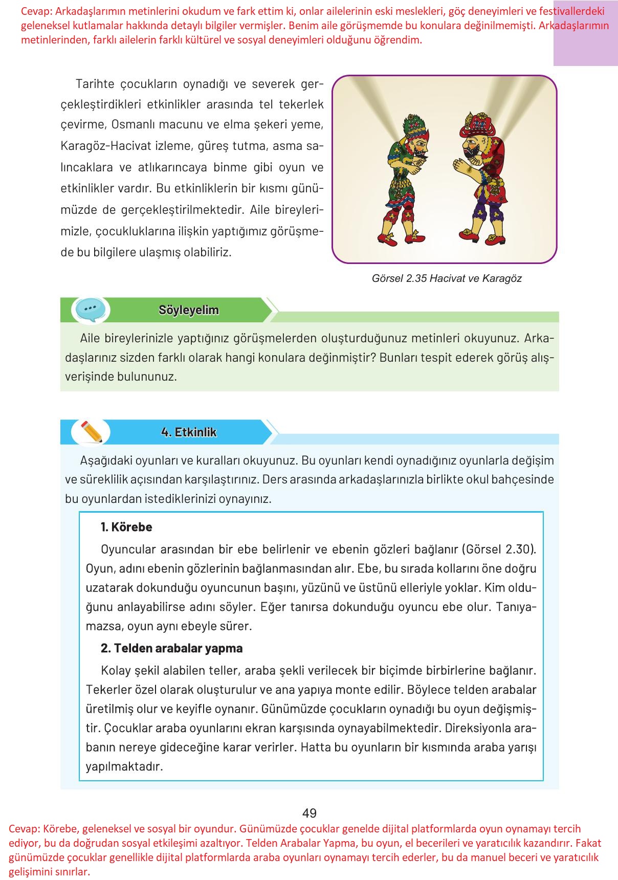 4. Sınıf Hecce Yayıncılık Sosyal Bilgiler Ders Kitabı Sayfa 49 Cevapları 4. Sınıf Hecce Yayıncılık Sosyal Bilgiler Ders Kitabı Sayfa 49 Cevapları