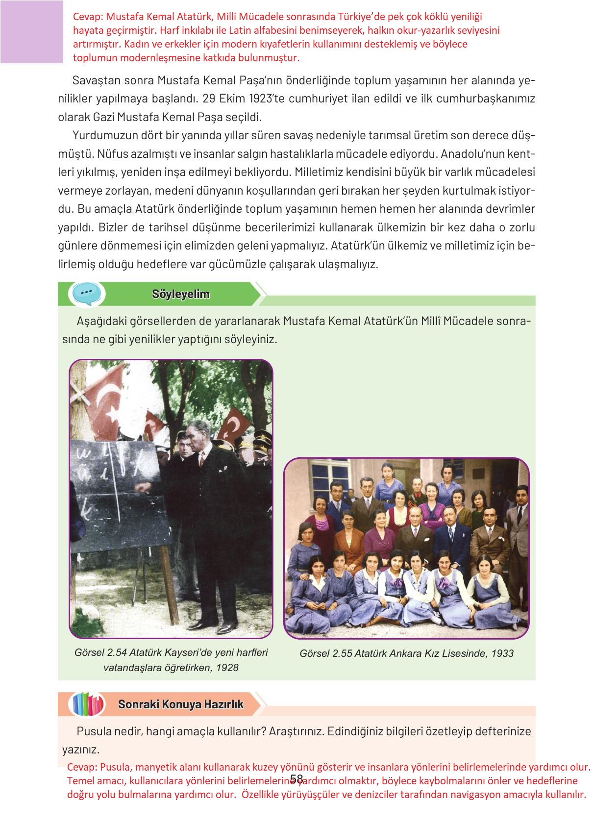 4. Sınıf Hecce Yayıncılık Sosyal Bilgiler Ders Kitabı Sayfa 58 Cevapları 4. Sınıf Hecce Yayıncılık Sosyal Bilgiler Ders Kitabı Sayfa 58 Cevapları