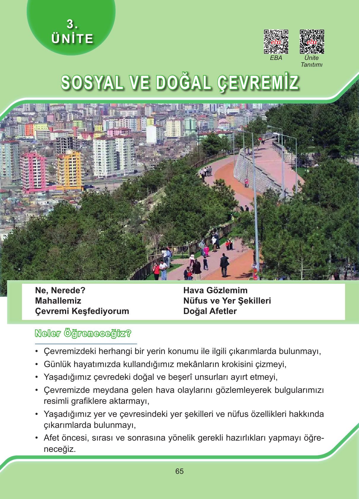 4. Sınıf Hecce Yayıncılık Sosyal Bilgiler Ders Kitabı Sayfa 65 Cevapları