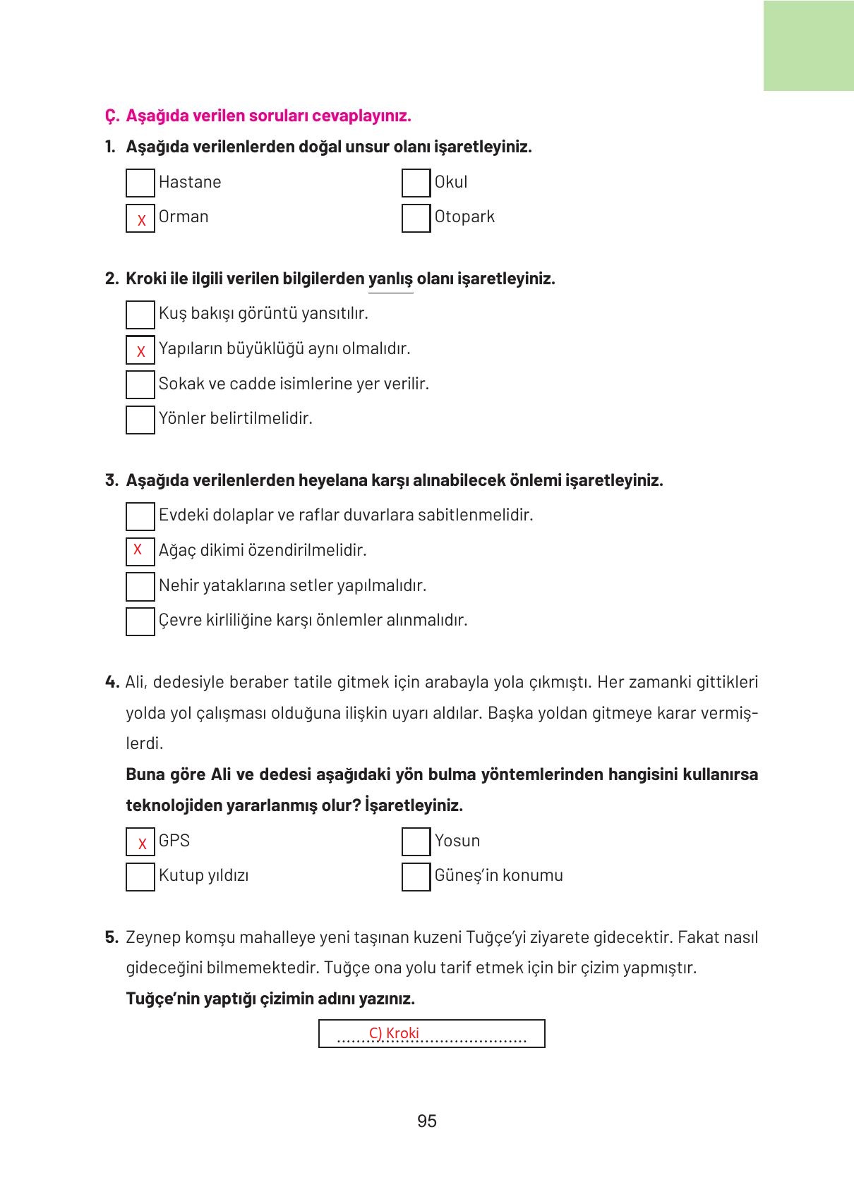 4. Sınıf Hecce Yayıncılık Sosyal Bilgiler Ders Kitabı Sayfa 95 Cevapları 4. Sınıf Hecce Yayıncılık Sosyal Bilgiler Ders Kitabı Sayfa 95 Cevapları