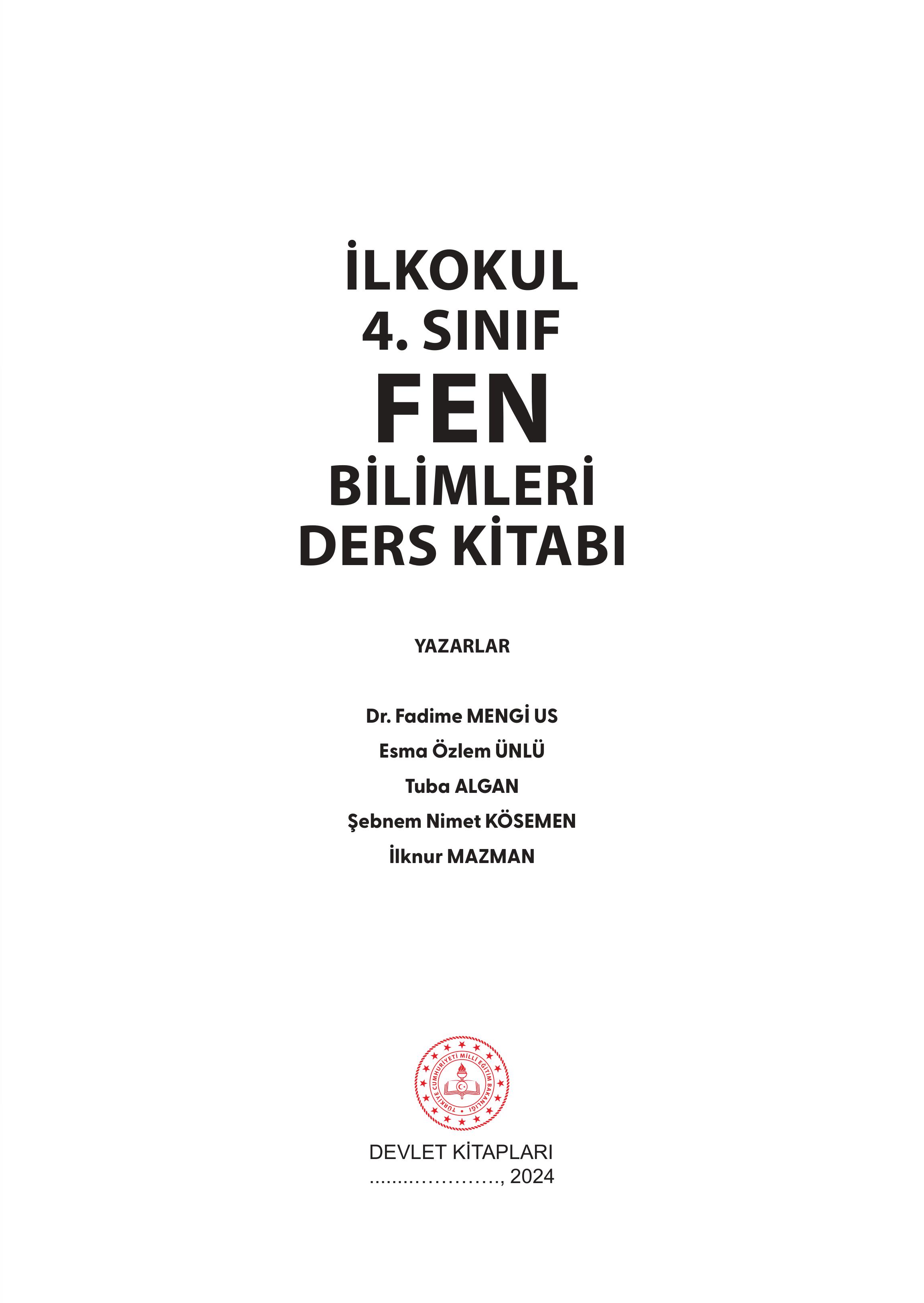 4. Sınıf Meb Yayınları Fen Bilimleri Ders Kitabı Sayfa 1 Cevapları