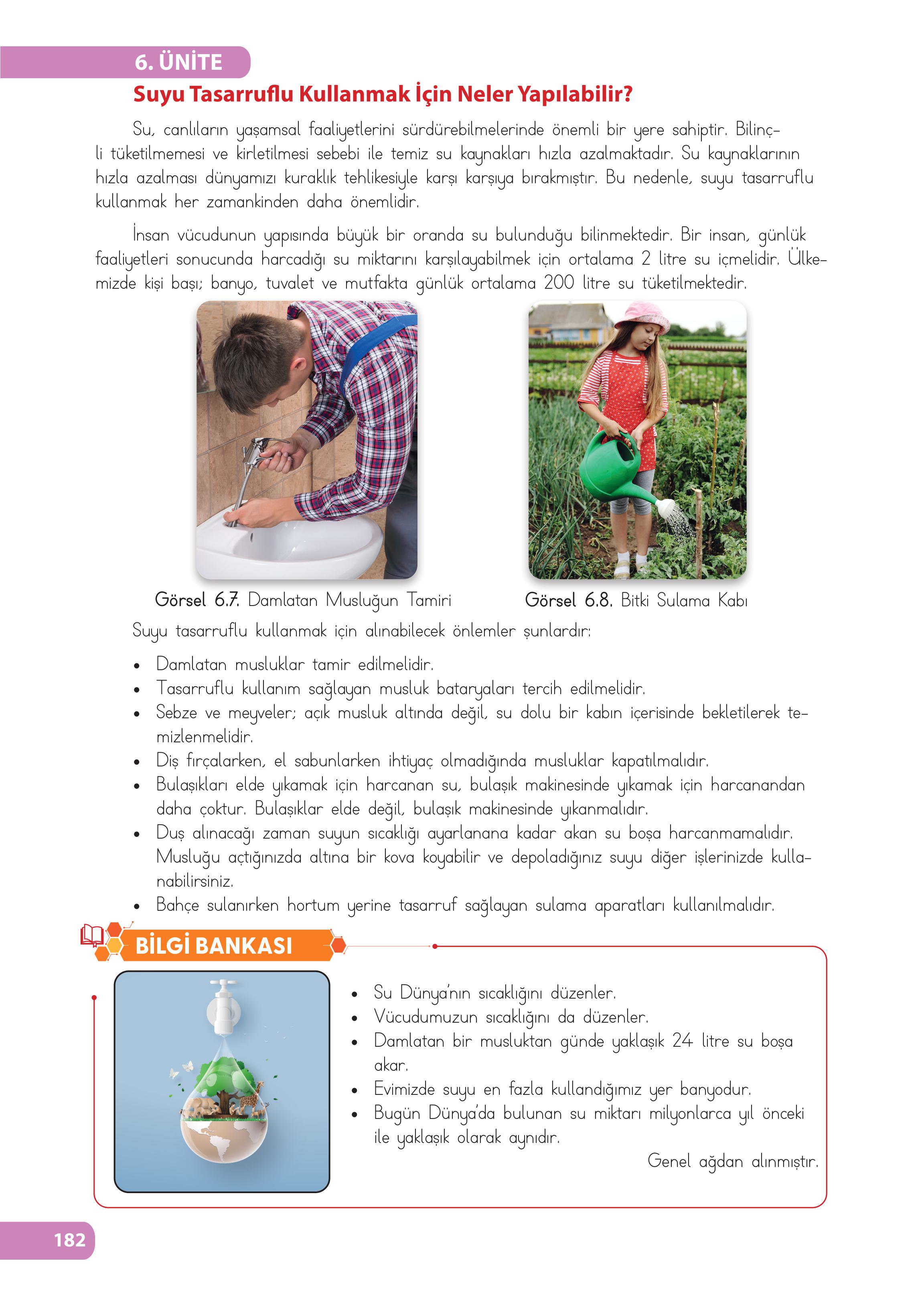 4. Sınıf Meb Yayınları Fen Bilimleri Ders Kitabı Sayfa 182 Cevapları