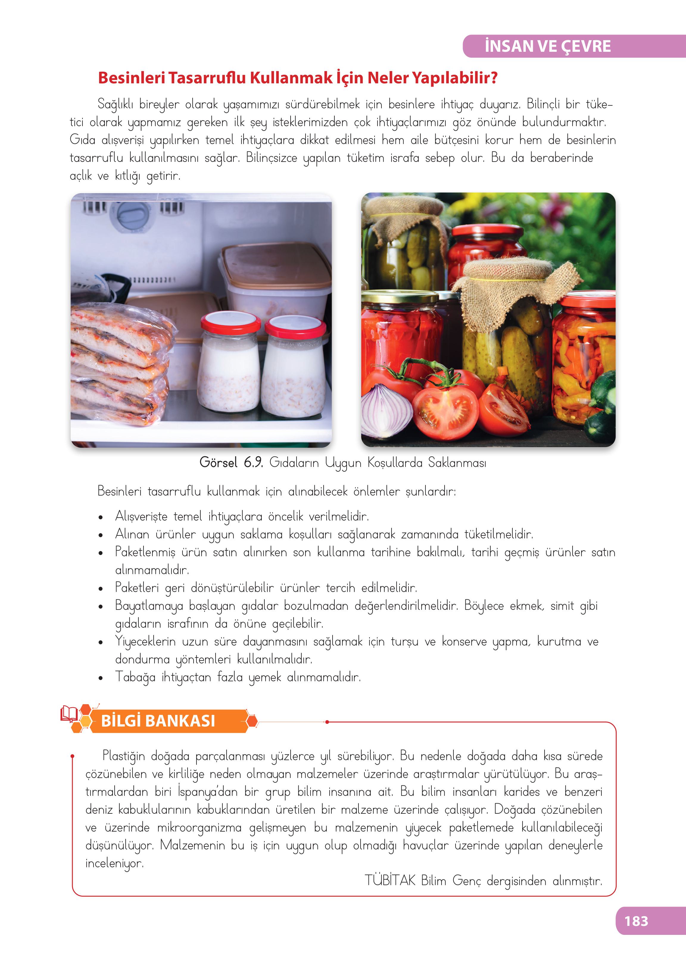 4. Sınıf Meb Yayınları Fen Bilimleri Ders Kitabı Sayfa 183 Cevapları