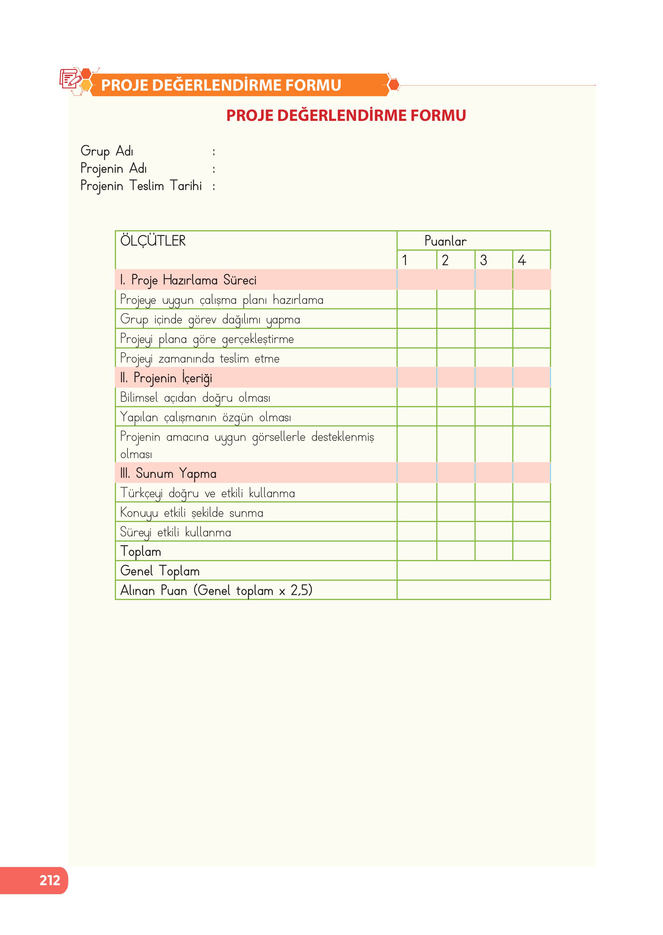 4. Sınıf Meb Yayınları Fen Bilimleri Ders Kitabı Sayfa 212 Cevapları
