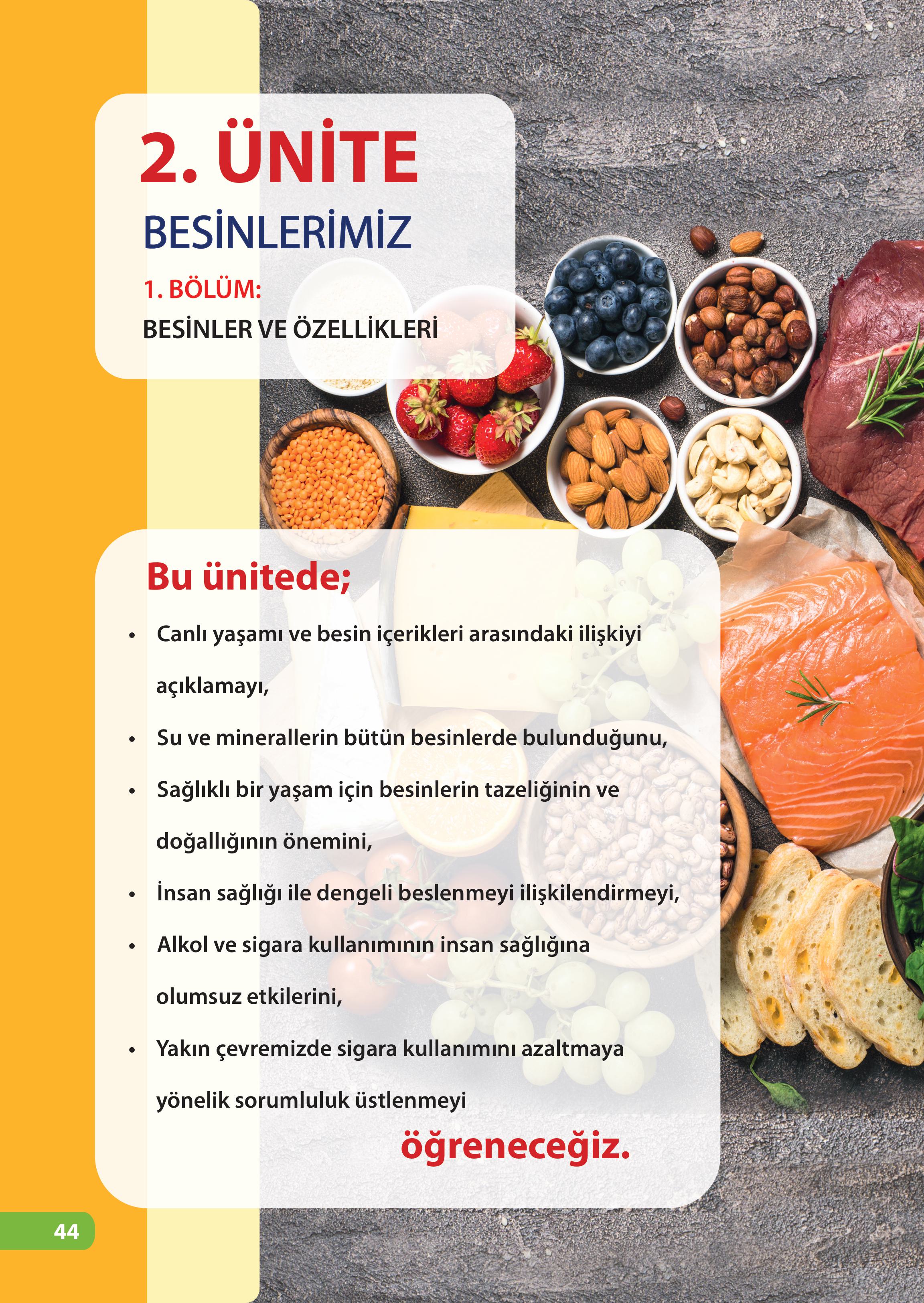 4. Sınıf Meb Yayınları Fen Bilimleri Ders Kitabı Sayfa 44 Cevapları