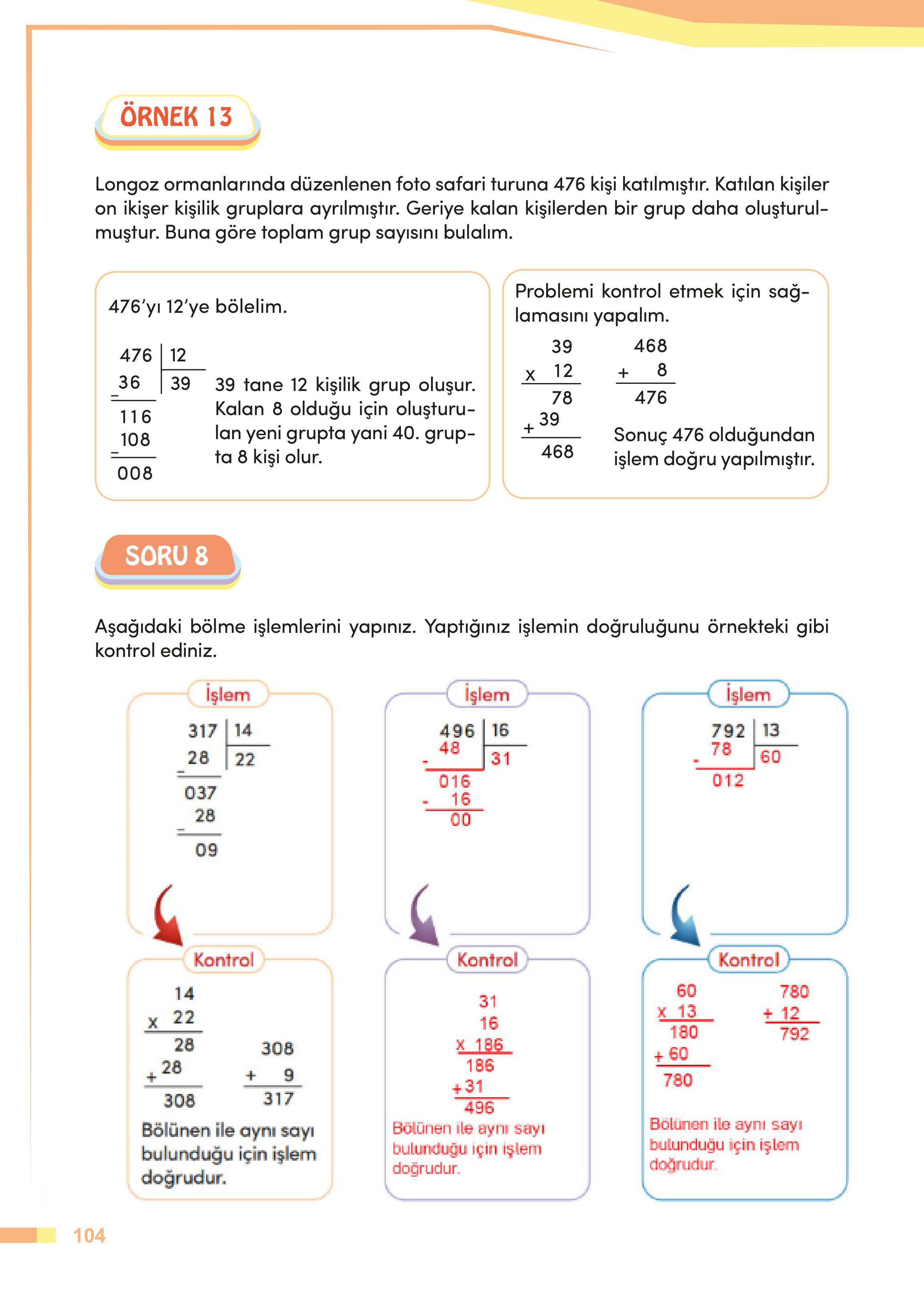 4. Sınıf Meb Yayınları Matematik Ders Kitabı Sayfa 104 Cevapları 4. Sınıf Meb Yayınları Matematik Ders Kitabı Sayfa 104 Cevapları