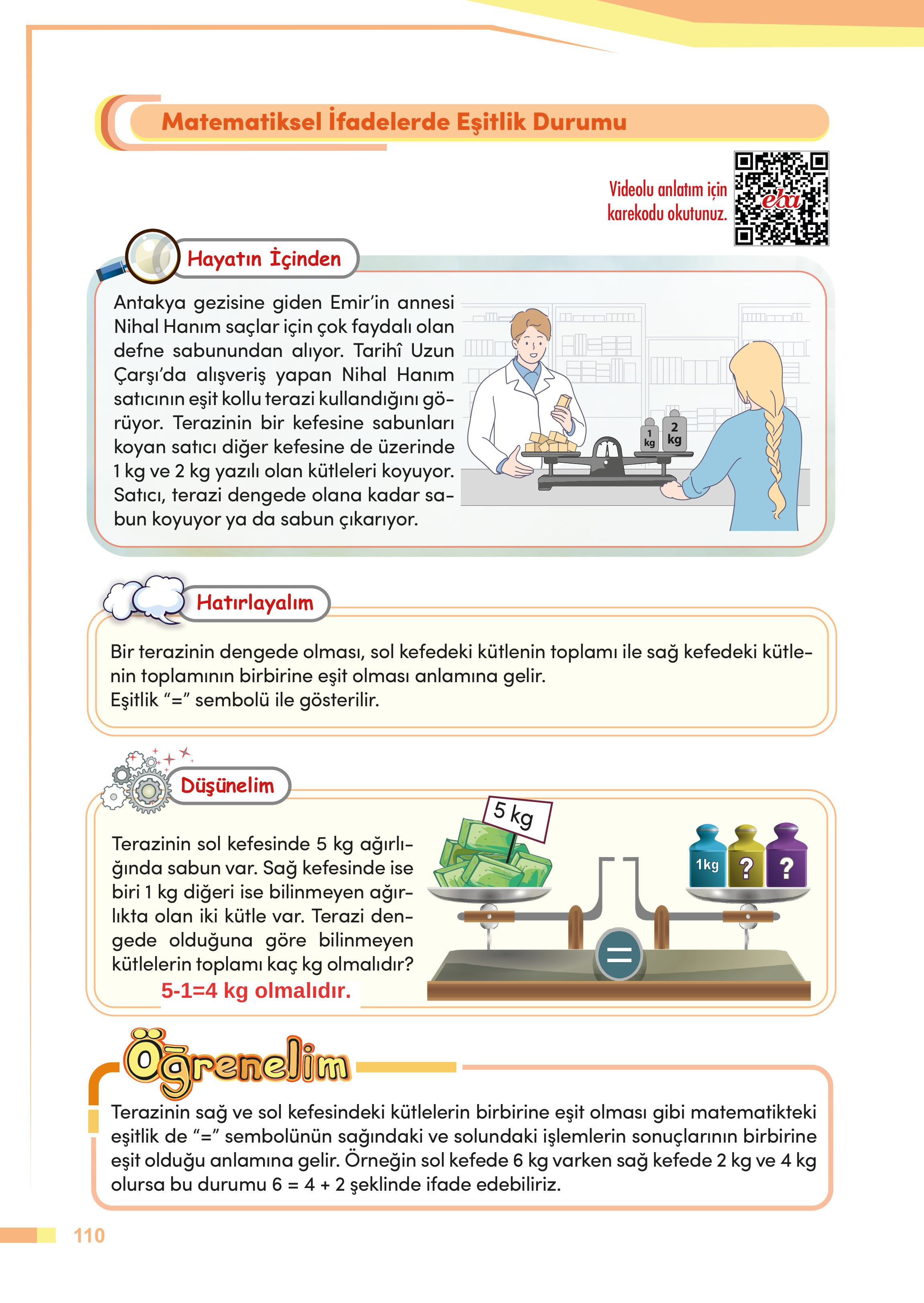 4. Sınıf Meb Yayınları Matematik Ders Kitabı Sayfa 110 Cevapları 4. Sınıf Meb Yayınları Matematik Ders Kitabı Sayfa 110 Cevapları