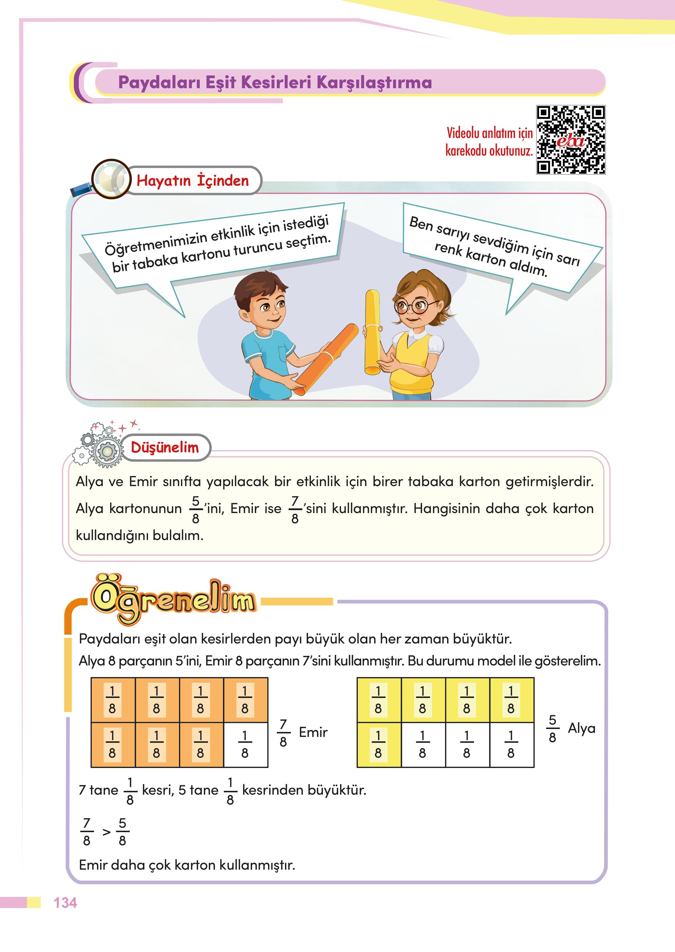 4. Sınıf Meb Yayınları Matematik Ders Kitabı Sayfa 134 Cevapları 4. Sınıf Meb Yayınları Matematik Ders Kitabı Sayfa 134 Cevapları