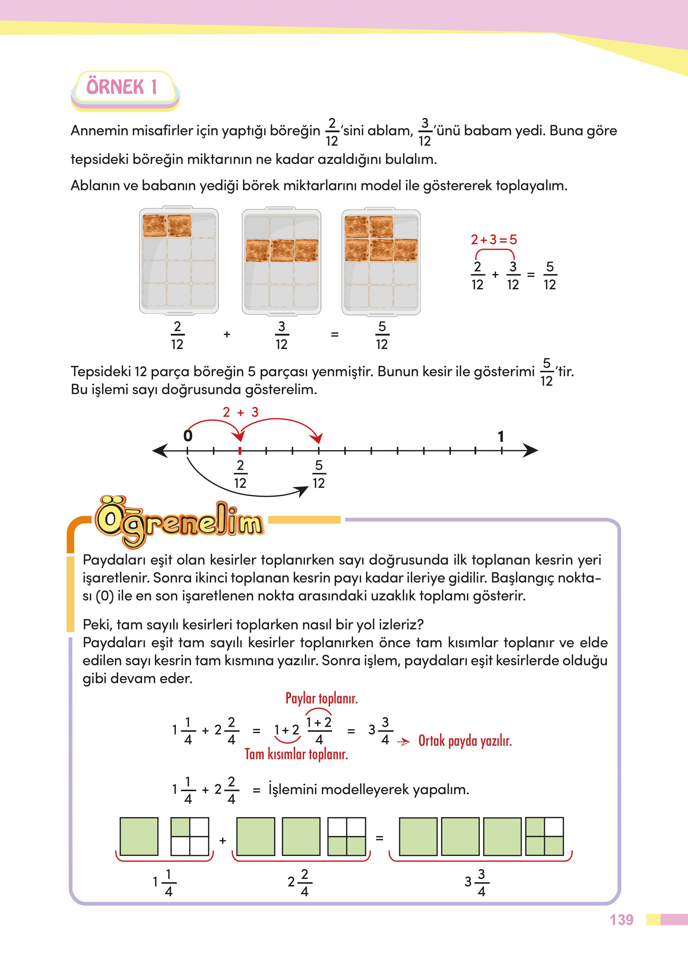 4. Sınıf Meb Yayınları Matematik Ders Kitabı Sayfa 139 Cevapları
