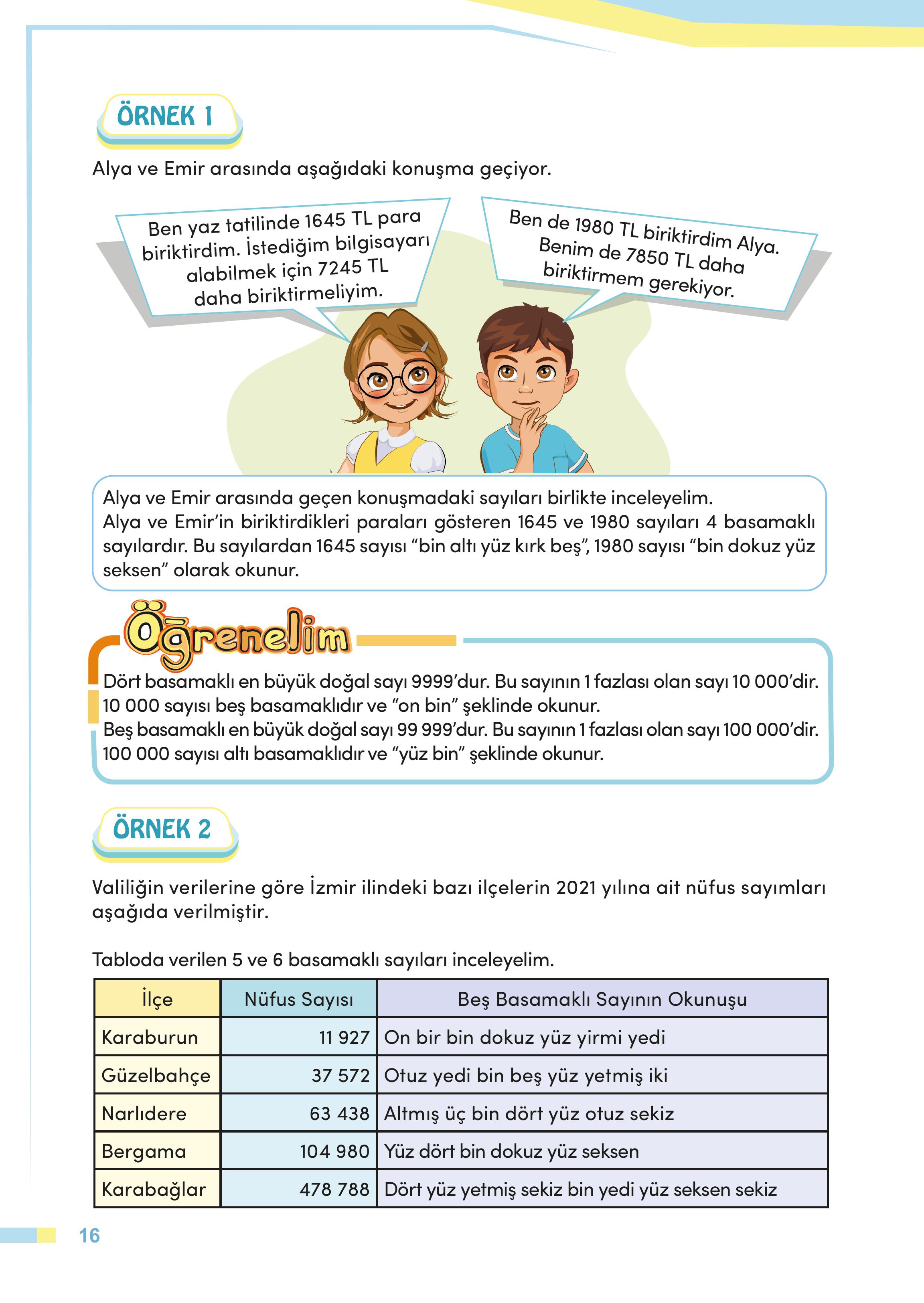 4. Sınıf Meb Yayınları Matematik Ders Kitabı Sayfa 16 Cevapları 4. Sınıf Meb Yayınları Matematik Ders Kitabı Sayfa 16 Cevapları