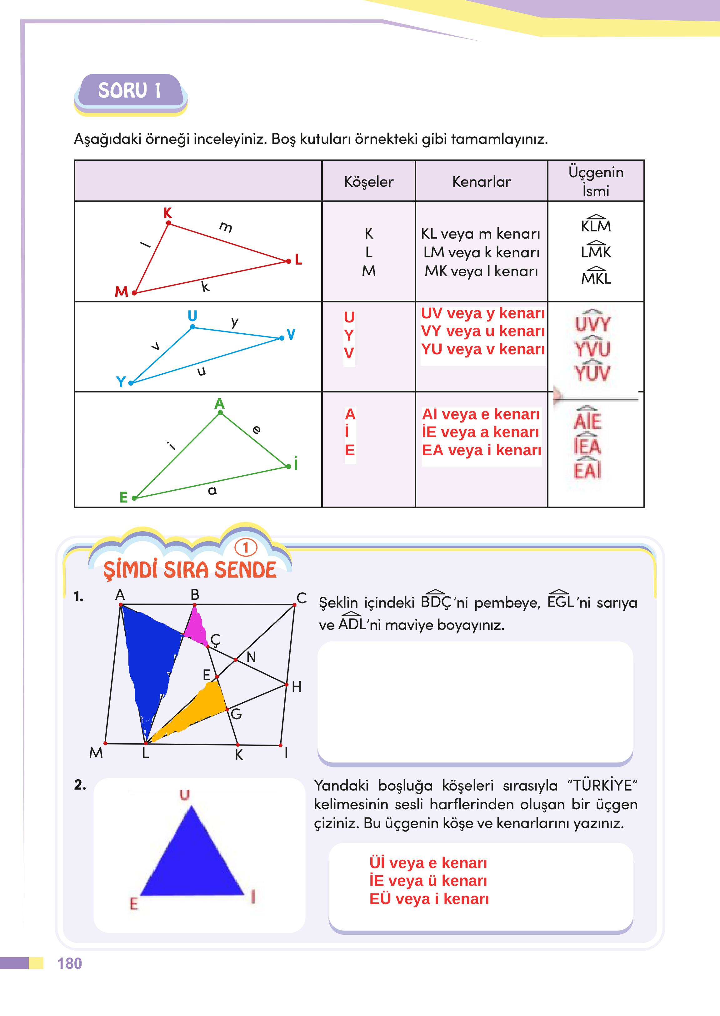 4. Sınıf Meb Yayınları Matematik Ders Kitabı Sayfa 180 Cevapları