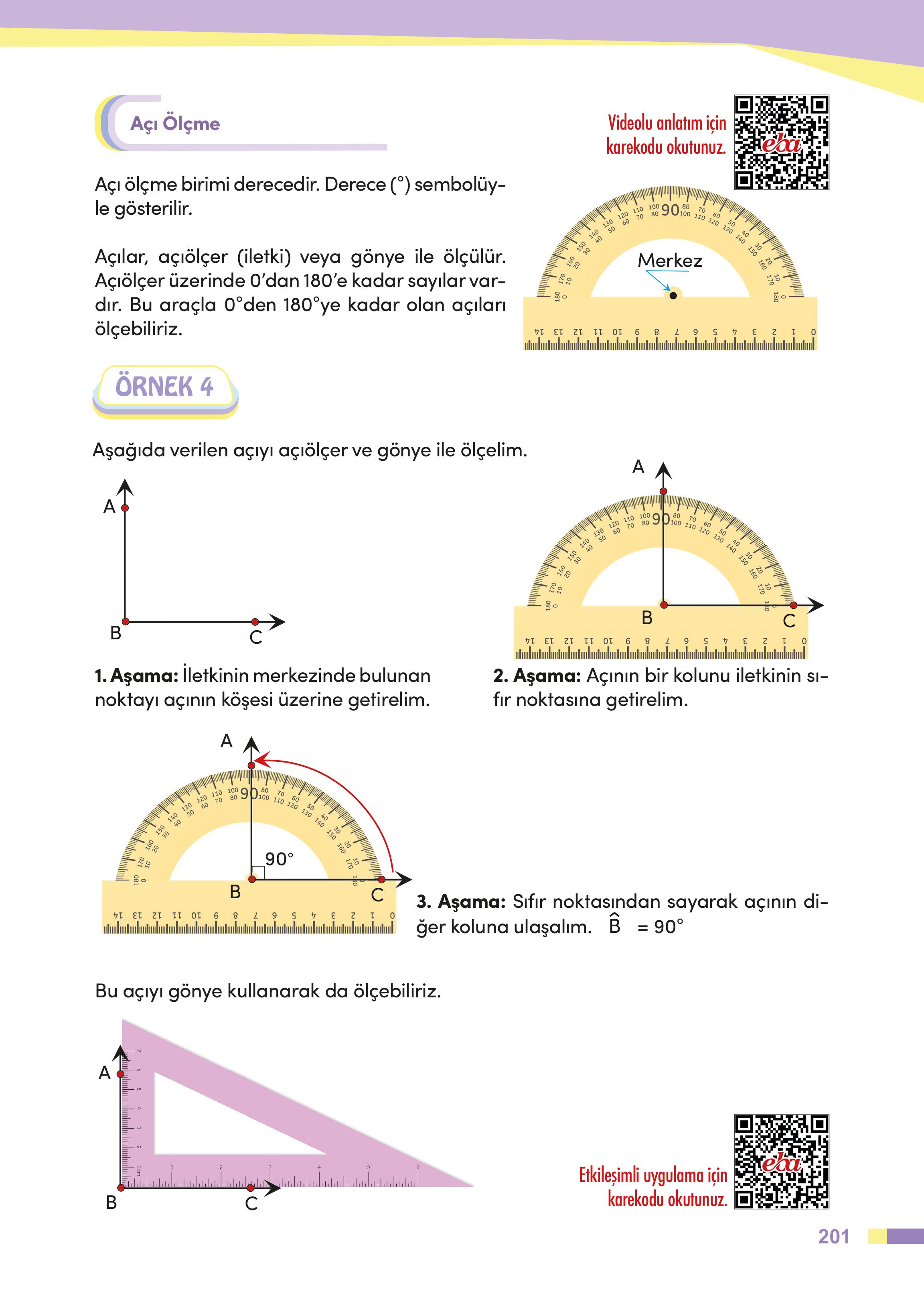4. Sınıf Meb Yayınları Matematik Ders Kitabı Sayfa 201 Cevapları