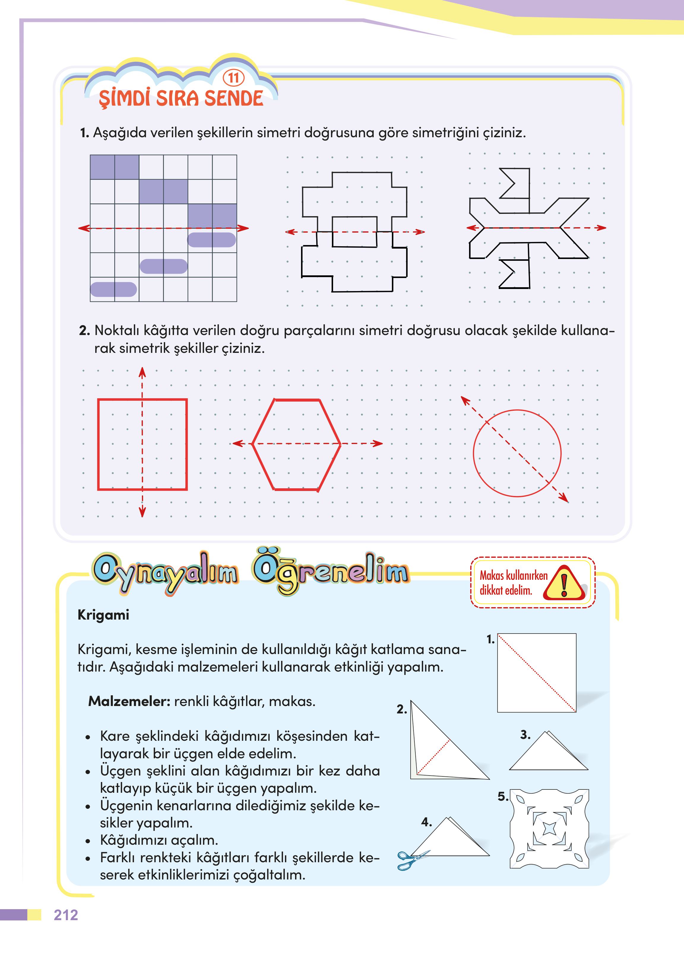 4. Sınıf Meb Yayınları Matematik Ders Kitabı Sayfa 212 Cevapları