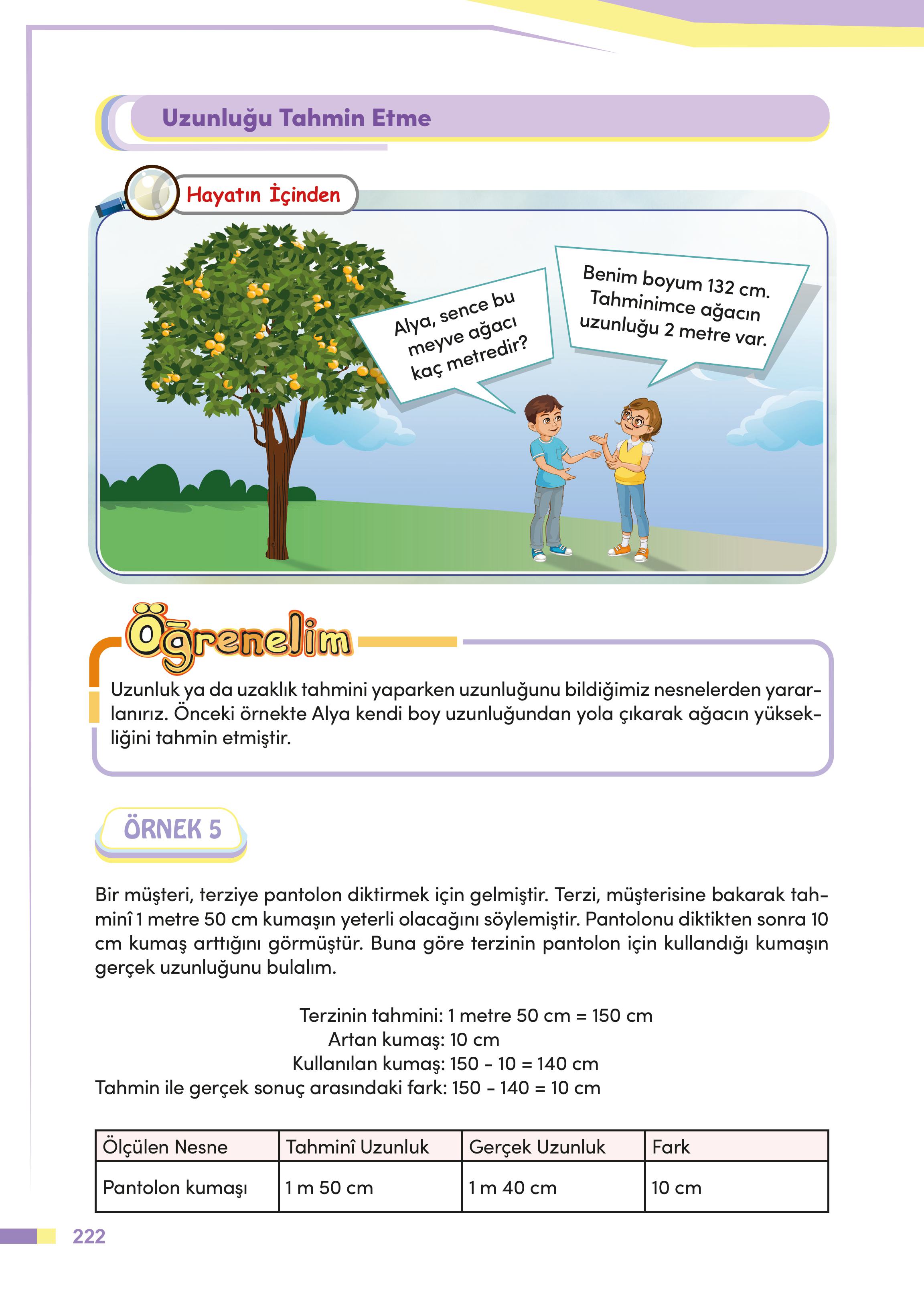 4. Sınıf Meb Yayınları Matematik Ders Kitabı Sayfa 222 Cevapları
