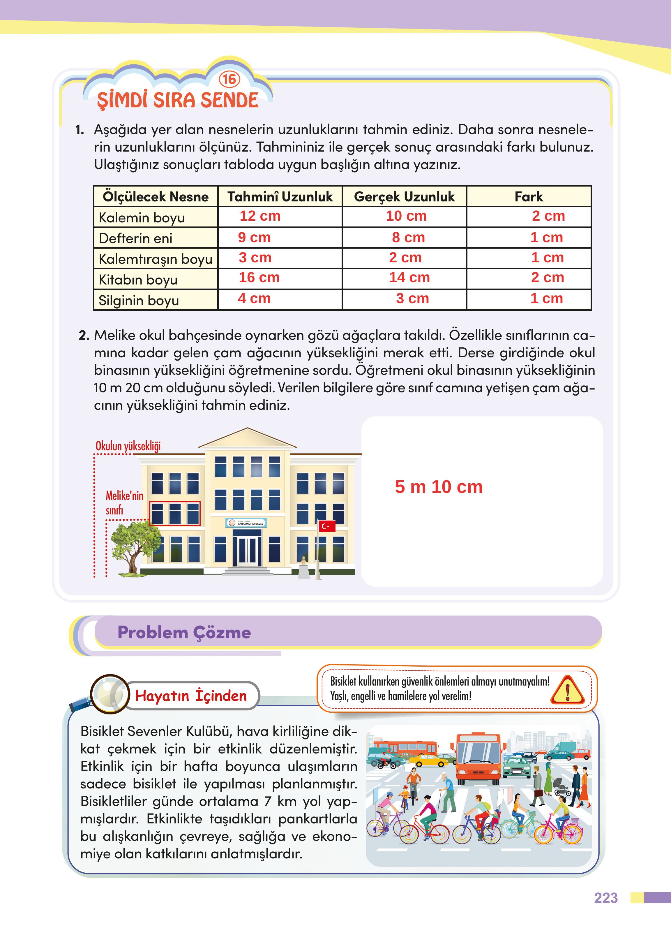 4. Sınıf Meb Yayınları Matematik Ders Kitabı Sayfa 223 Cevapları 4. Sınıf Meb Yayınları Matematik Ders Kitabı Sayfa 223 Cevapları