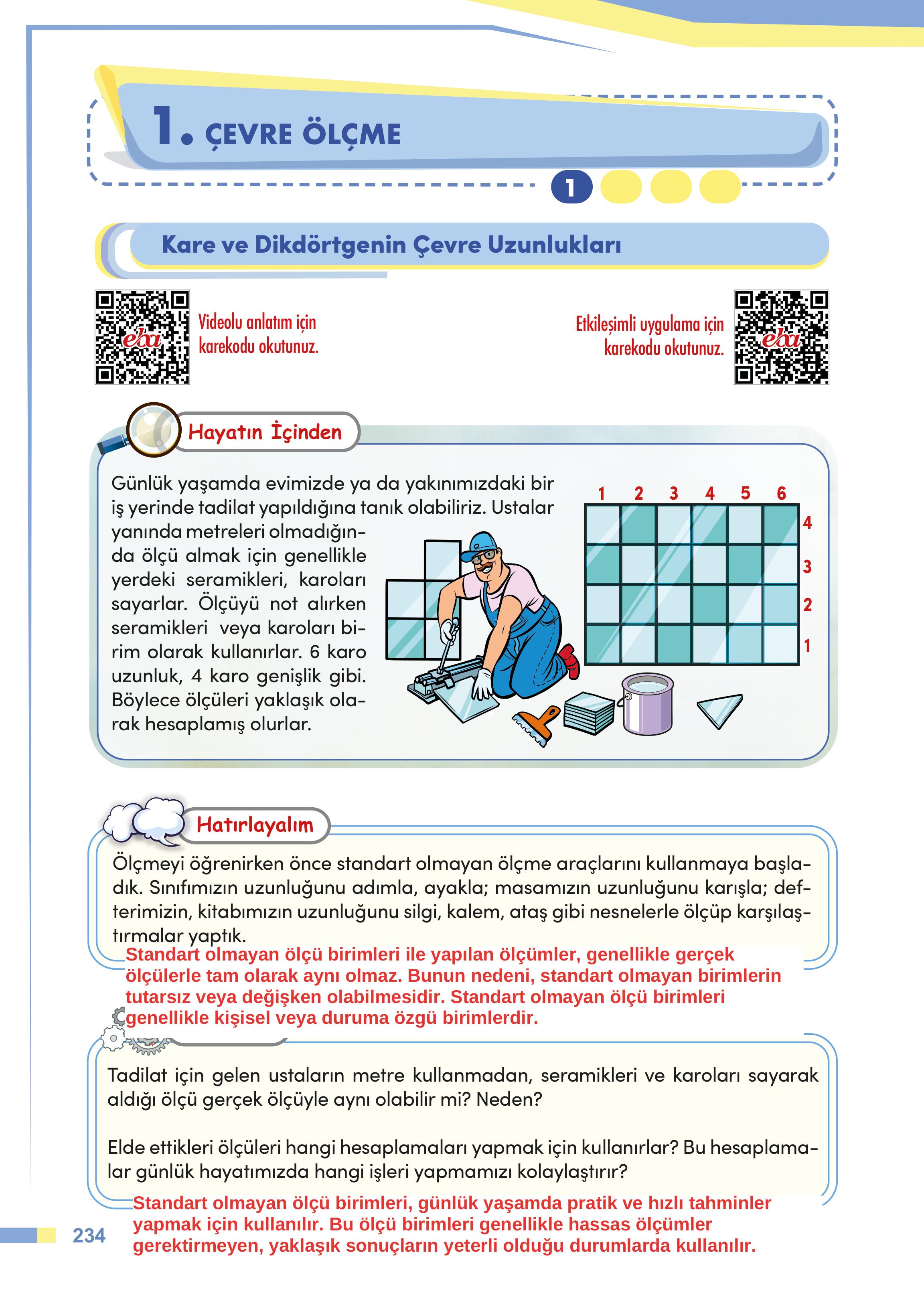 4. Sınıf Meb Yayınları Matematik Ders Kitabı Sayfa 234 Cevapları 4. Sınıf Meb Yayınları Matematik Ders Kitabı Sayfa 234 Cevapları