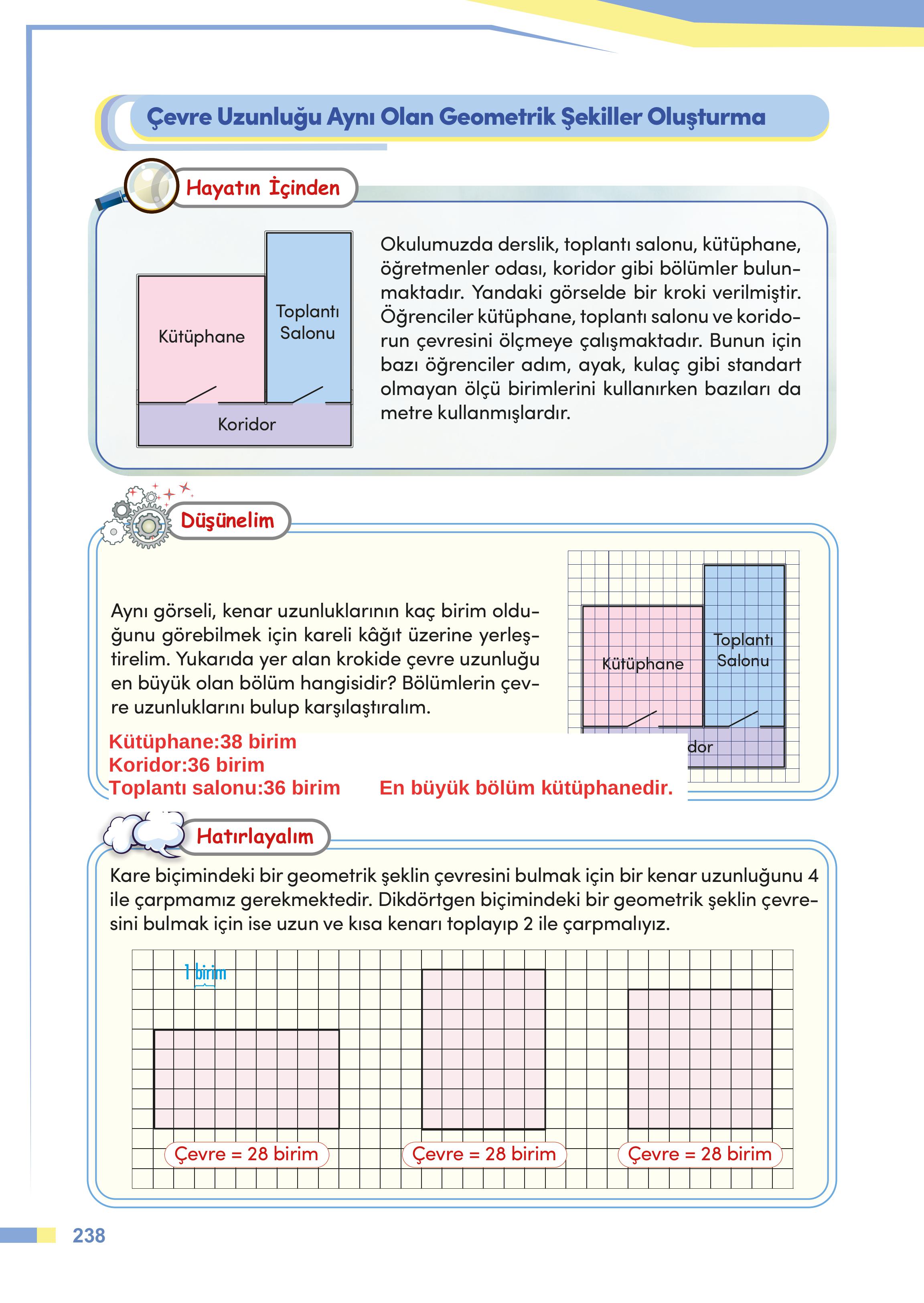 4. Sınıf Meb Yayınları Matematik Ders Kitabı Sayfa 238 Cevapları