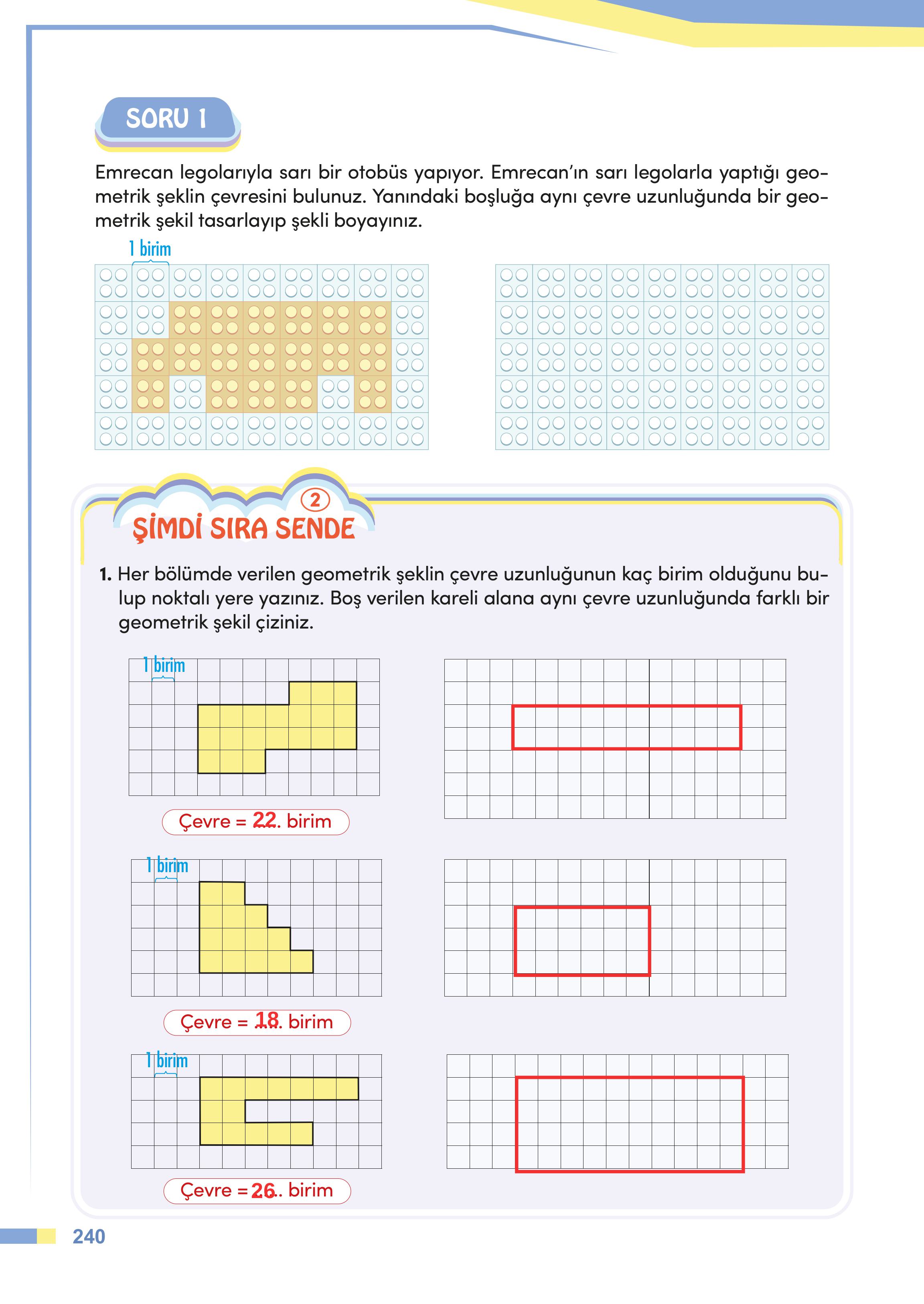 4. Sınıf Meb Yayınları Matematik Ders Kitabı Sayfa 240 Cevapları