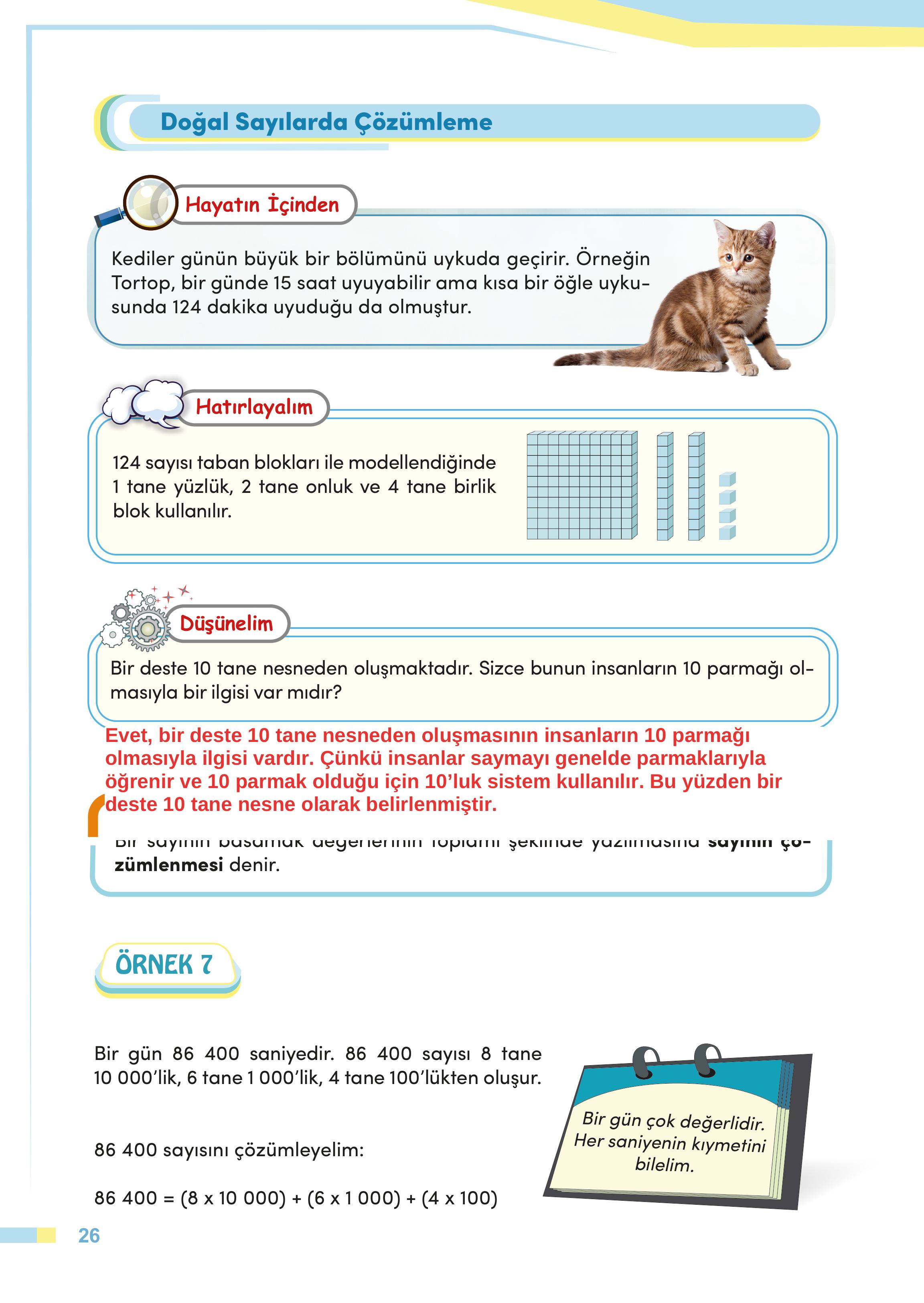 4. Sınıf Meb Yayınları Matematik Ders Kitabı Sayfa 26 Cevapları