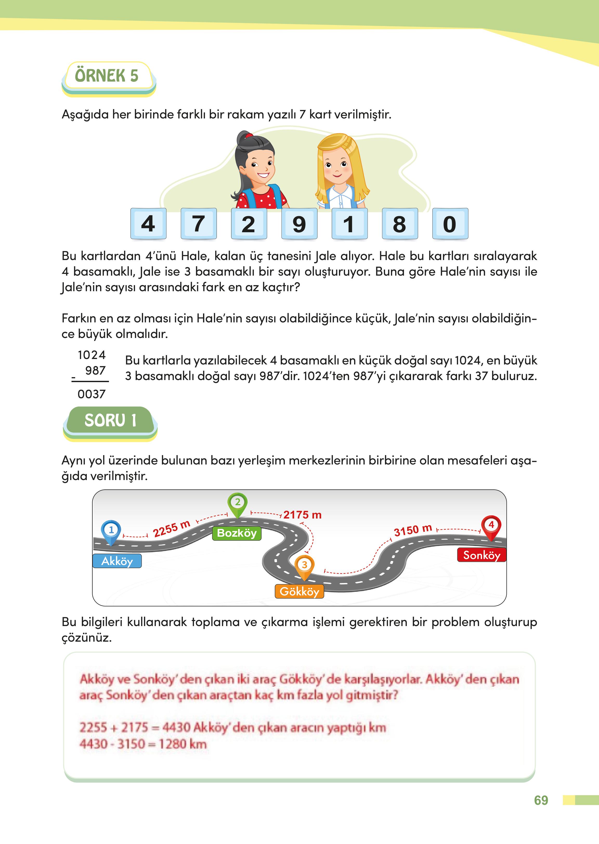 4. Sınıf Meb Yayınları Matematik Ders Kitabı Sayfa 69 Cevapları 4. Sınıf Meb Yayınları Matematik Ders Kitabı Sayfa 69 Cevapları