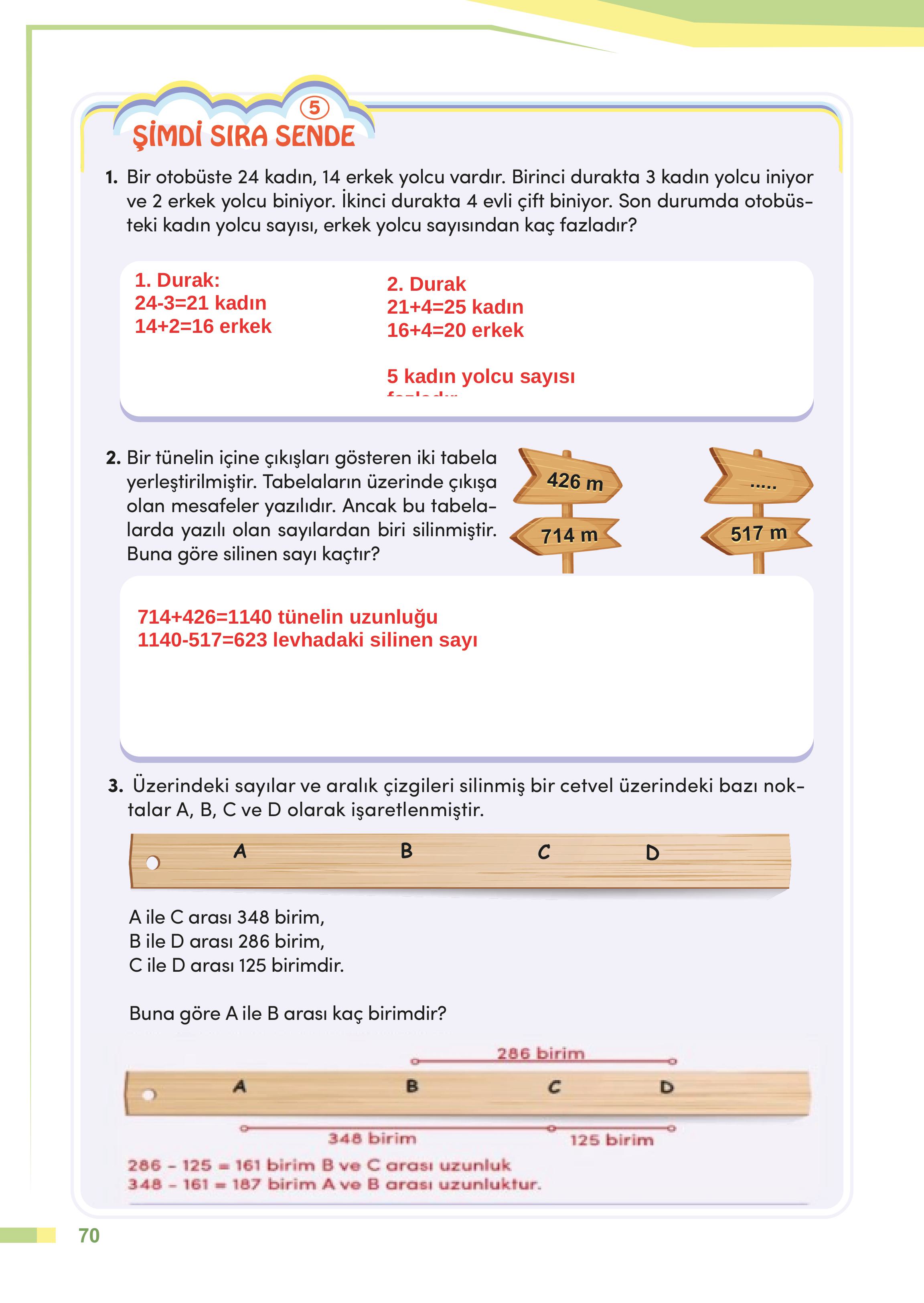 4. Sınıf Meb Yayınları Matematik Ders Kitabı Sayfa 70 Cevapları 4. Sınıf Meb Yayınları Matematik Ders Kitabı Sayfa 70 Cevapları