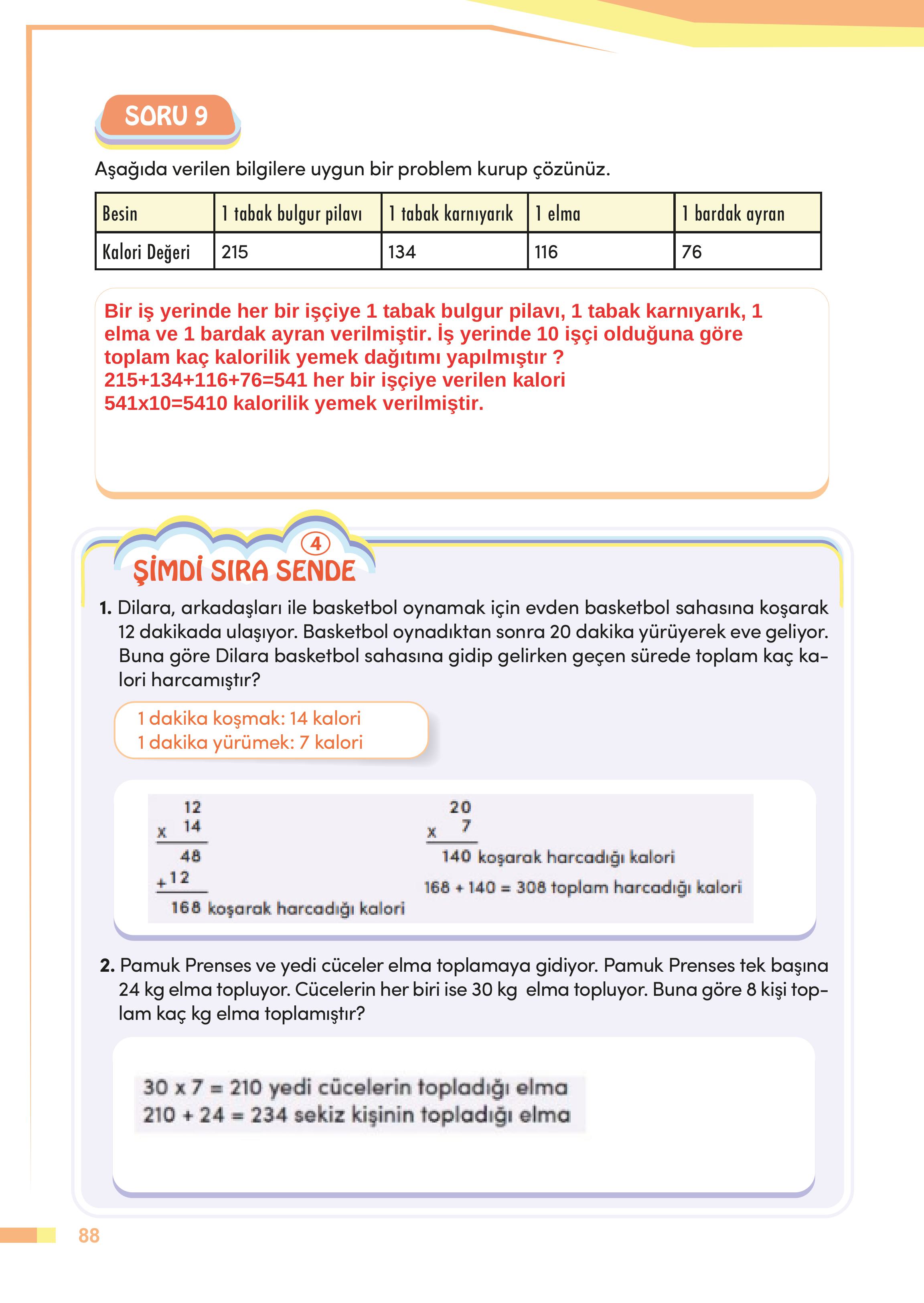 4. Sınıf Meb Yayınları Matematik Ders Kitabı Sayfa 88 Cevapları 4. Sınıf Meb Yayınları Matematik Ders Kitabı Sayfa 88 Cevapları