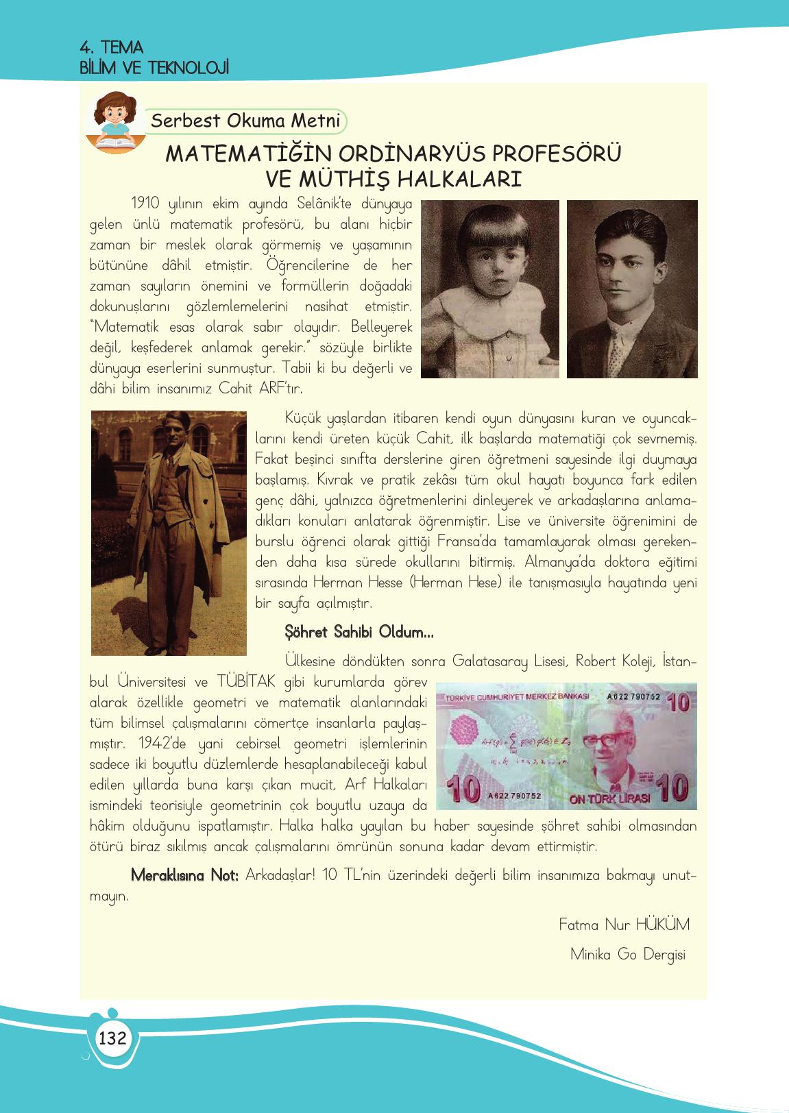 4. Sınıf Meb Yayınları Türkçe Ders Kitabı Sayfa 132 Cevapları