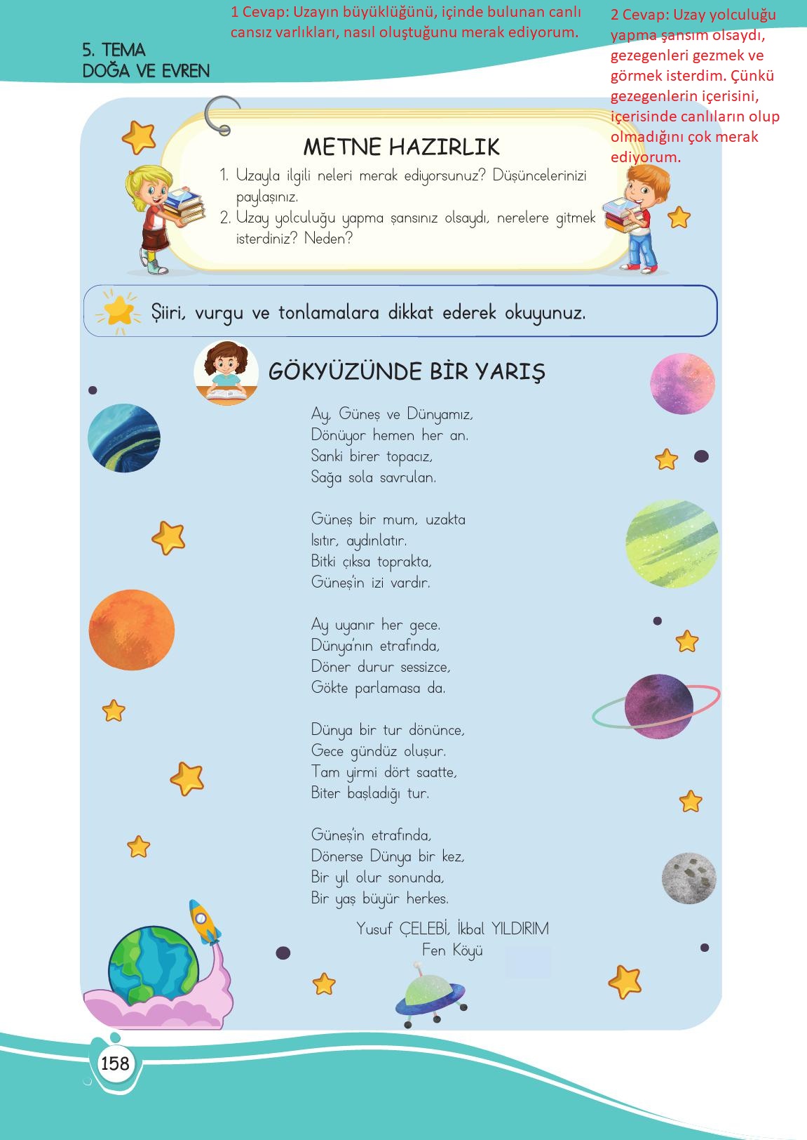 4. Sınıf Meb Yayınları Türkçe Ders Kitabı Sayfa 158 Cevapları 4. Sınıf Meb Yayınları Türkçe Ders Kitabı Sayfa 158 Cevapları