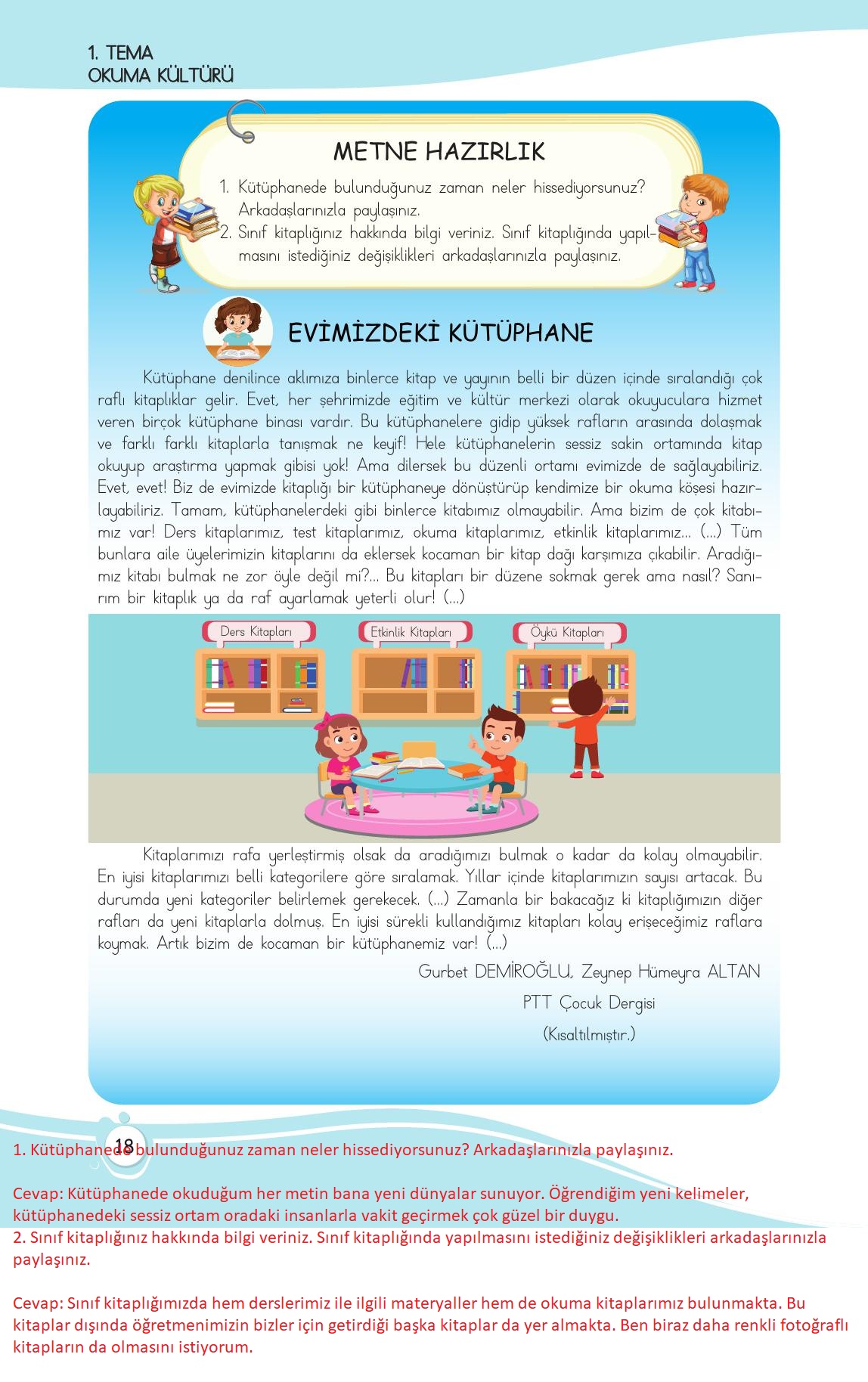 4. Sınıf Meb Yayınları Türkçe Ders Kitabı Sayfa 18 Cevapları 4. Sınıf Meb Yayınları Türkçe Ders Kitabı Sayfa 18 Cevapları