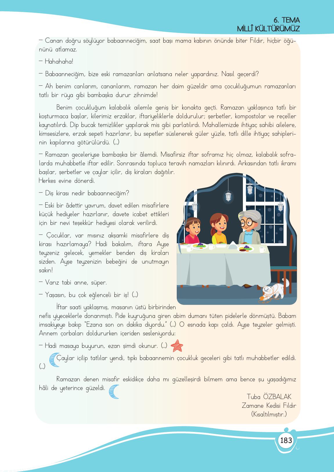 4. Sınıf Meb Yayınları Türkçe Ders Kitabı Sayfa 183 Cevapları 4. Sınıf Meb Yayınları Türkçe Ders Kitabı Sayfa 183 Cevapları