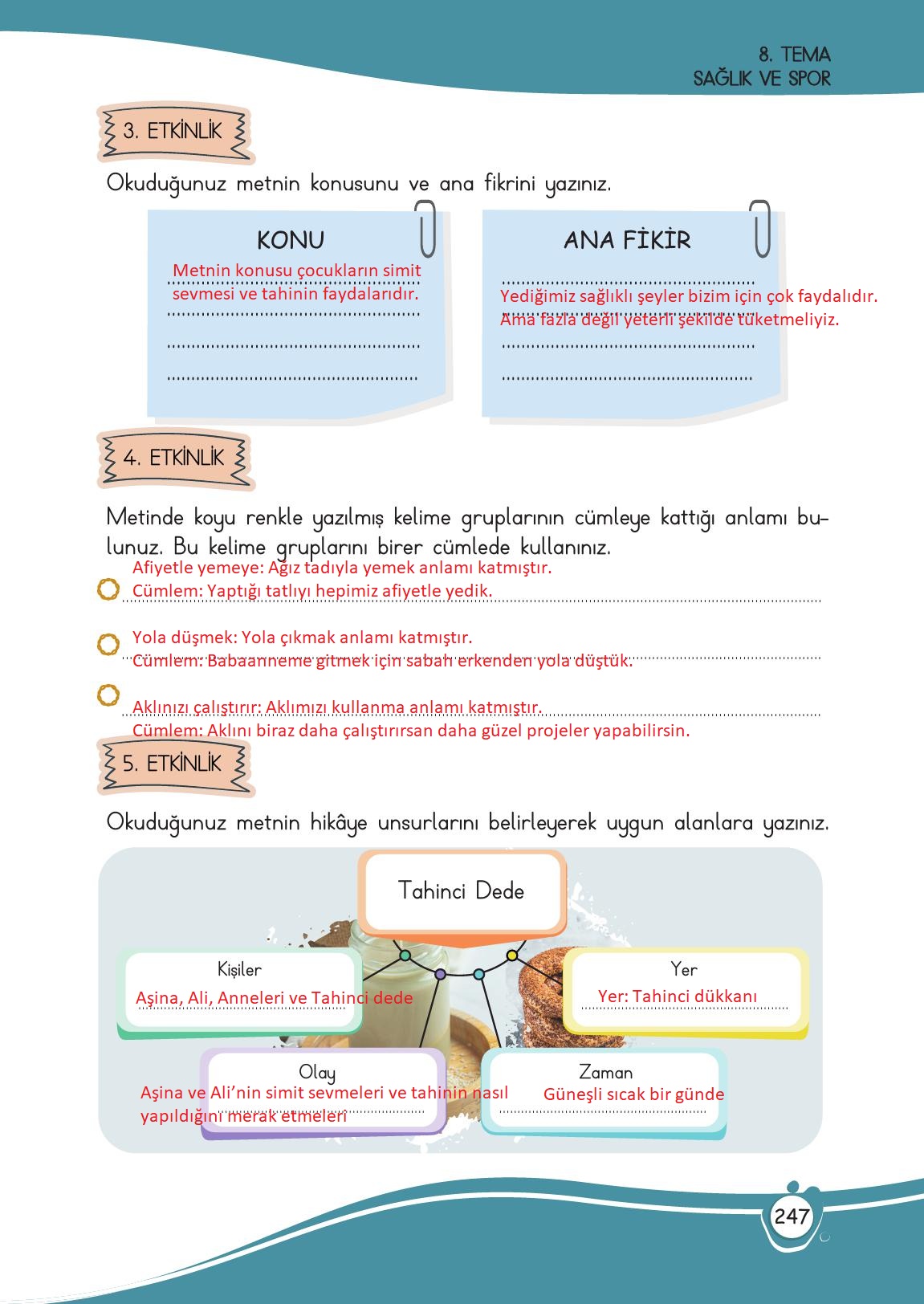 4. Sınıf Meb Yayınları Türkçe Ders Kitabı Sayfa 247 Cevapları 4. Sınıf Meb Yayınları Türkçe Ders Kitabı Sayfa 247 Cevapları
