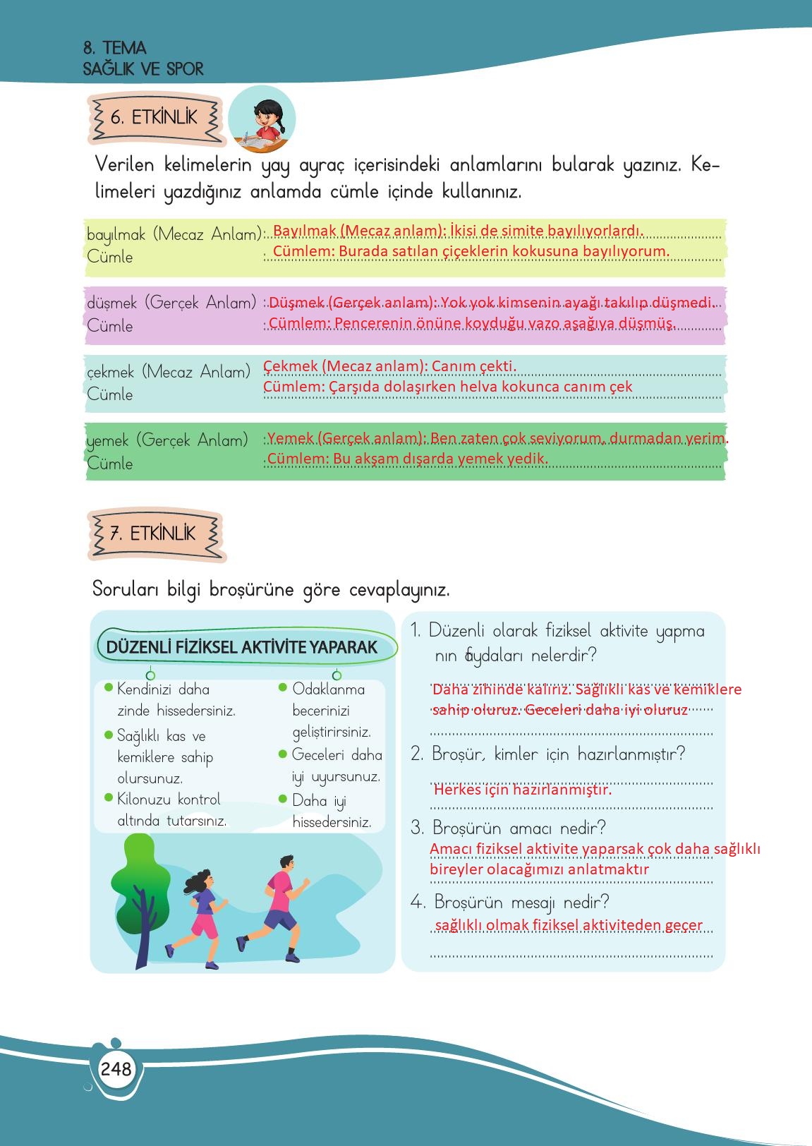 4. Sınıf Meb Yayınları Türkçe Ders Kitabı Sayfa 248 Cevapları