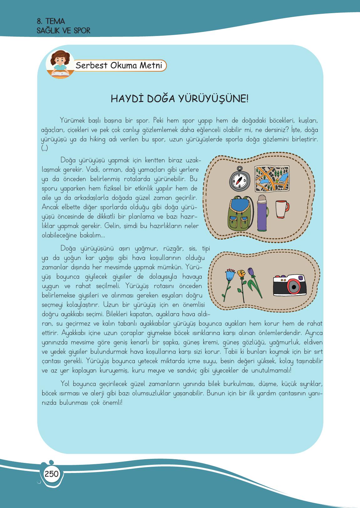 4. Sınıf Meb Yayınları Türkçe Ders Kitabı Sayfa 250 Cevapları