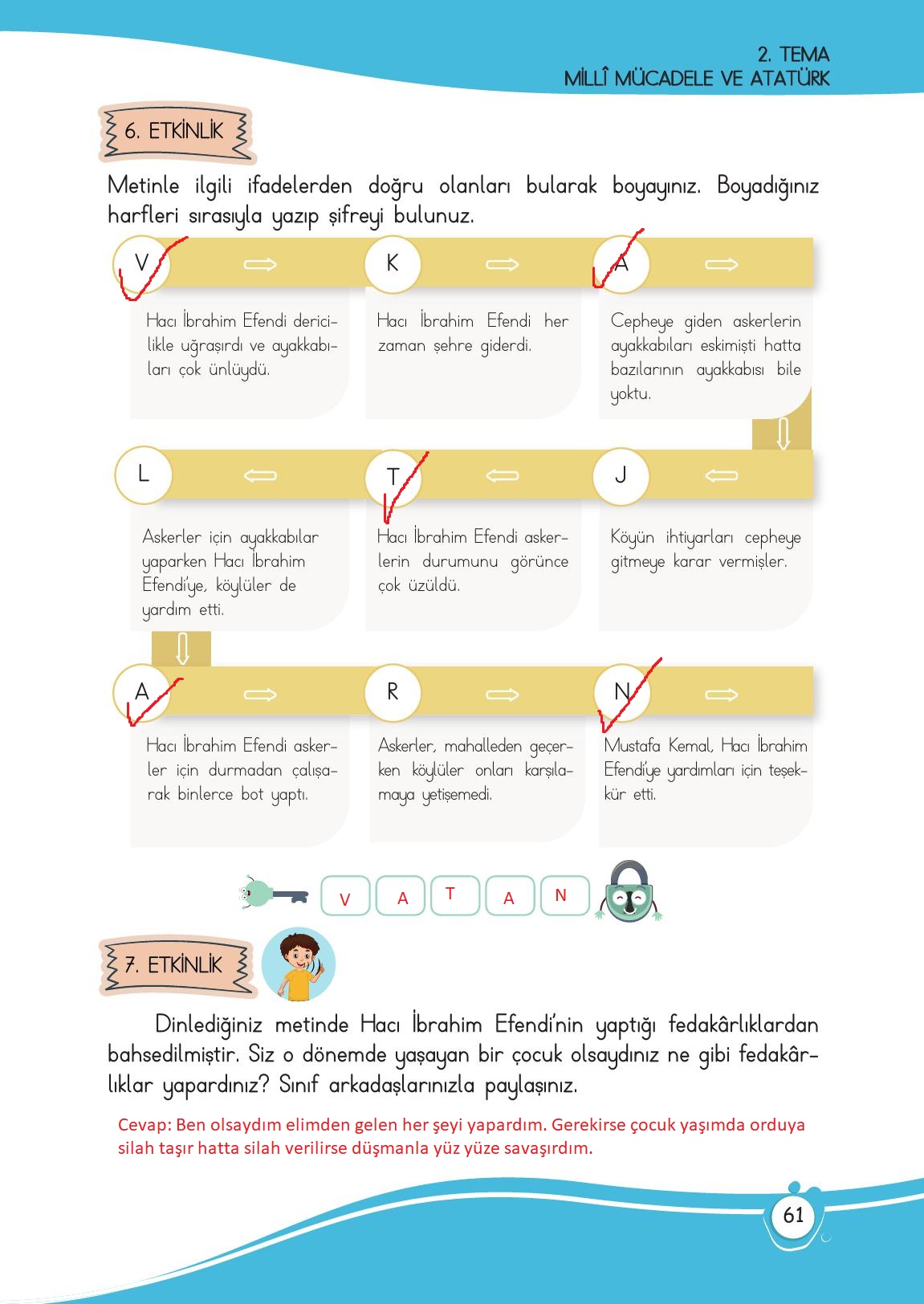 4. Sınıf Meb Yayınları Türkçe Ders Kitabı Sayfa 61 Cevapları