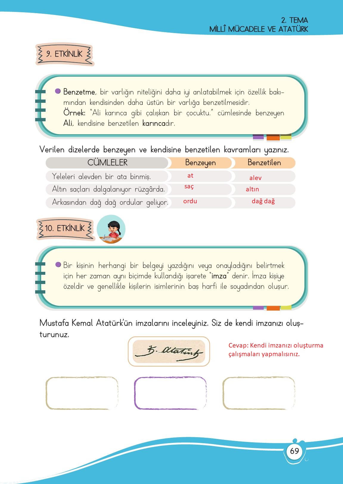 4. Sınıf Meb Yayınları Türkçe Ders Kitabı Sayfa 69 Cevapları 4. Sınıf Meb Yayınları Türkçe Ders Kitabı Sayfa 69 Cevapları