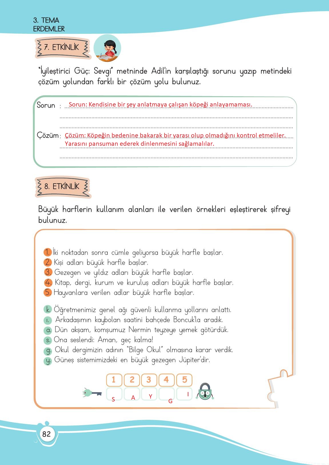 4. Sınıf Meb Yayınları Türkçe Ders Kitabı Sayfa 82 Cevapları