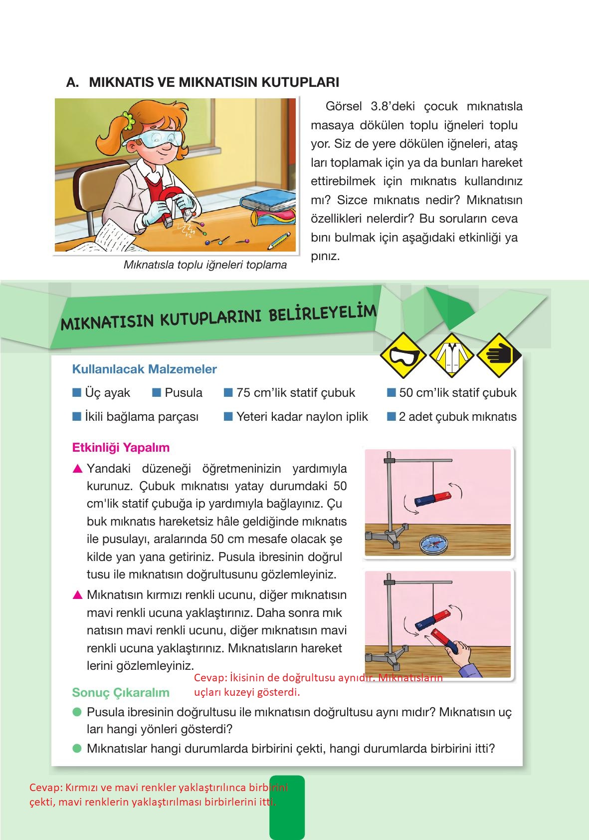 4. Sınıf Pasifik Yayınları Fen Bilimleri Ders Kitabı Sayfa 101 Cevapları