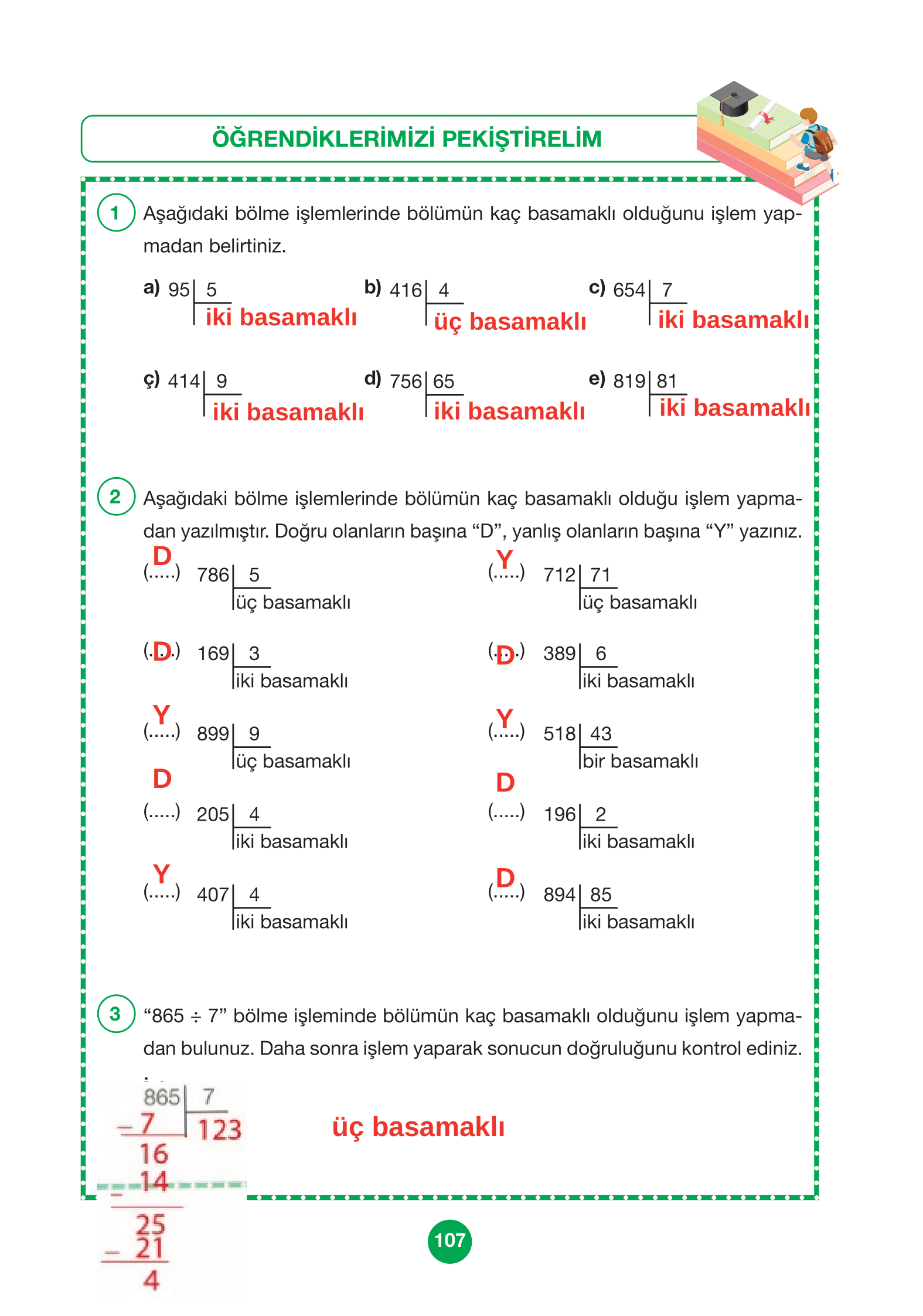 4. Sınıf Pasifik Yayınları Matematik Ders Kitabı Sayfa 107 Cevapları 4. Sınıf Pasifik Yayınları Matematik Ders Kitabı Sayfa 107 Cevapları