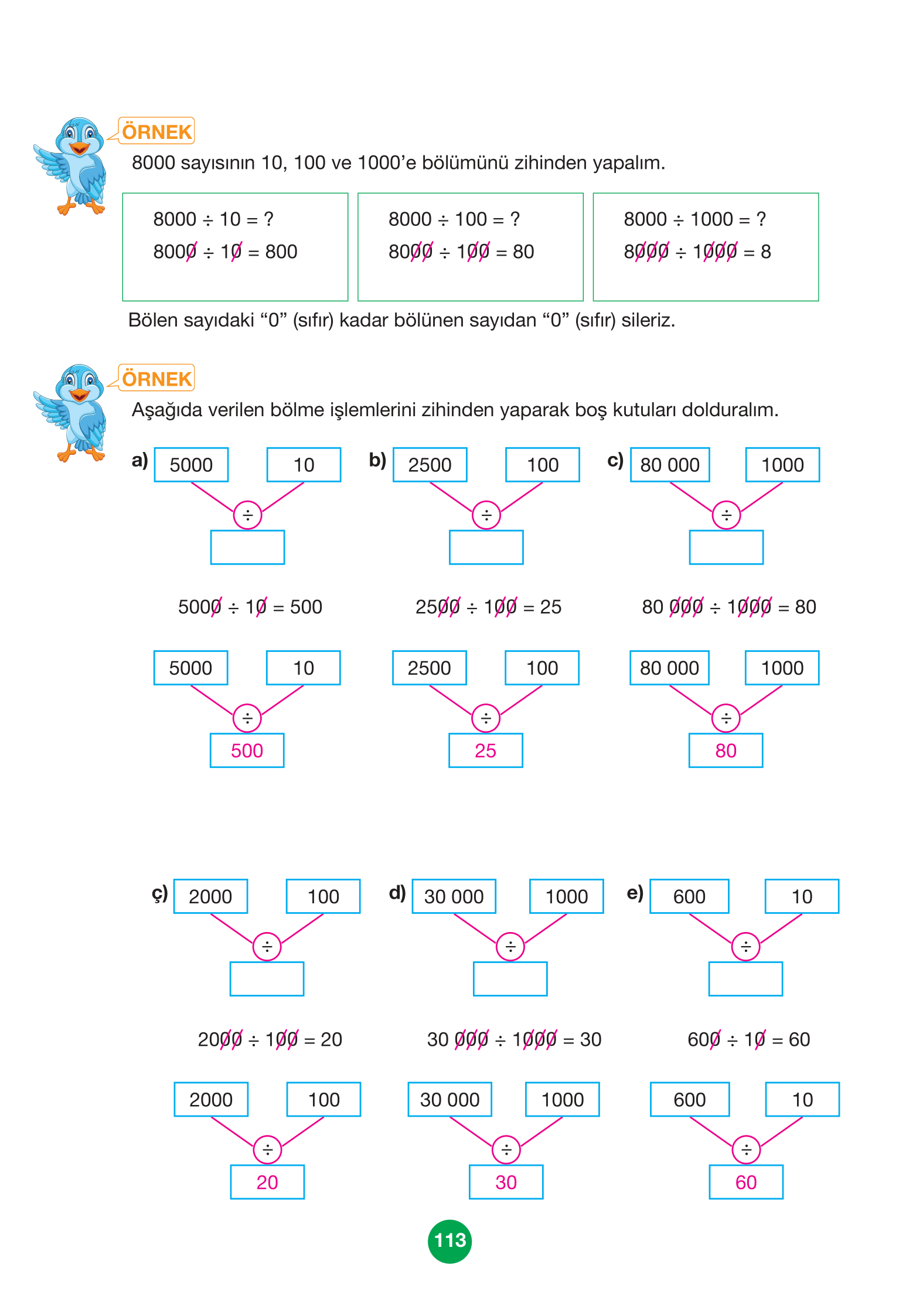 4. Sınıf Pasifik Yayınları Matematik Ders Kitabı Sayfa 113 Cevapları