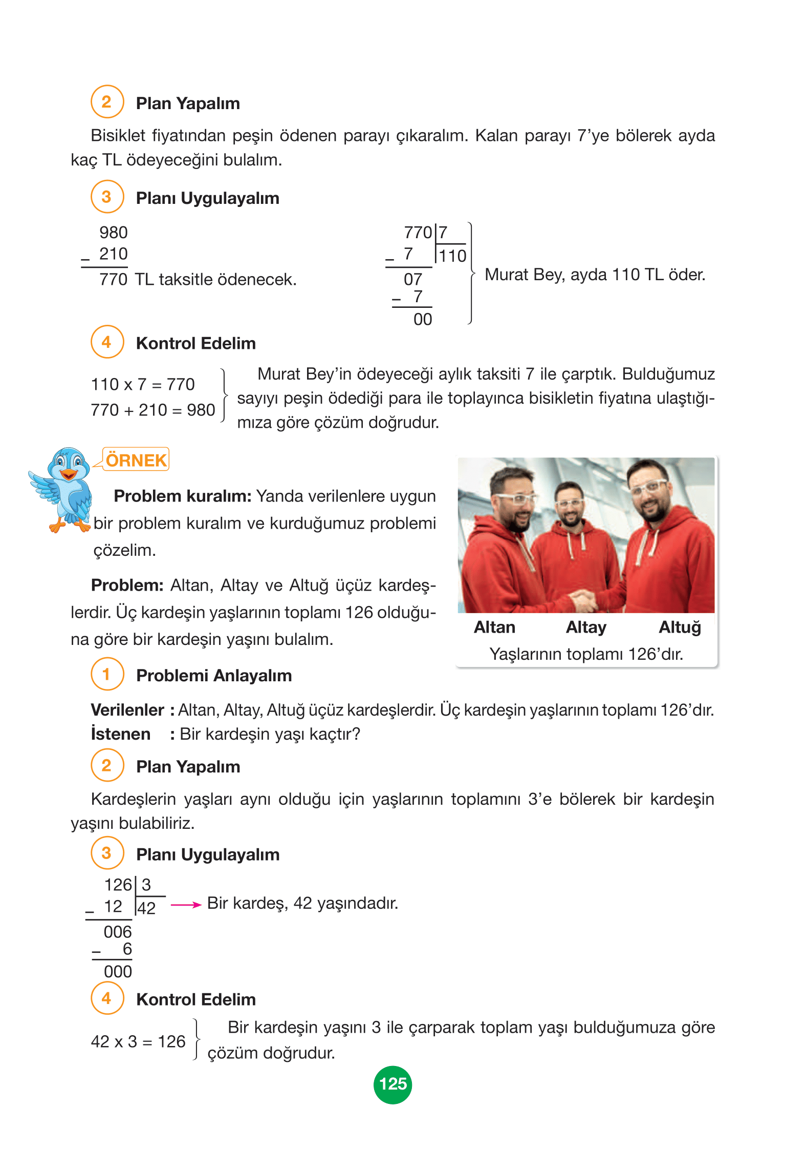 4. Sınıf Pasifik Yayınları Matematik Ders Kitabı Sayfa 125 Cevapları 4. Sınıf Pasifik Yayınları Matematik Ders Kitabı Sayfa 125 Cevapları