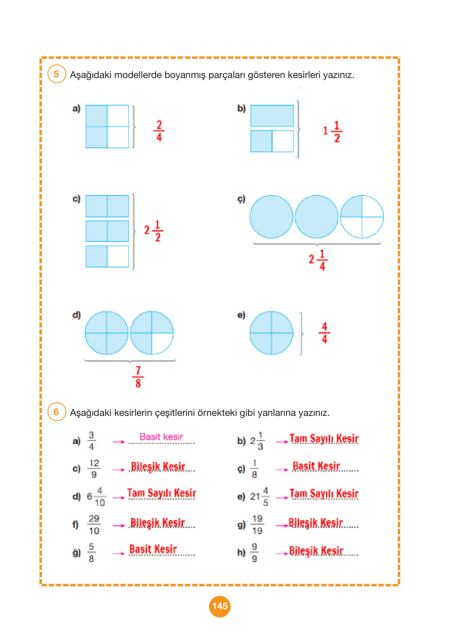4. Sınıf Pasifik Yayınları Matematik Ders Kitabı Sayfa 145 Cevapları 4. Sınıf Pasifik Yayınları Matematik Ders Kitabı Sayfa 145 Cevapları