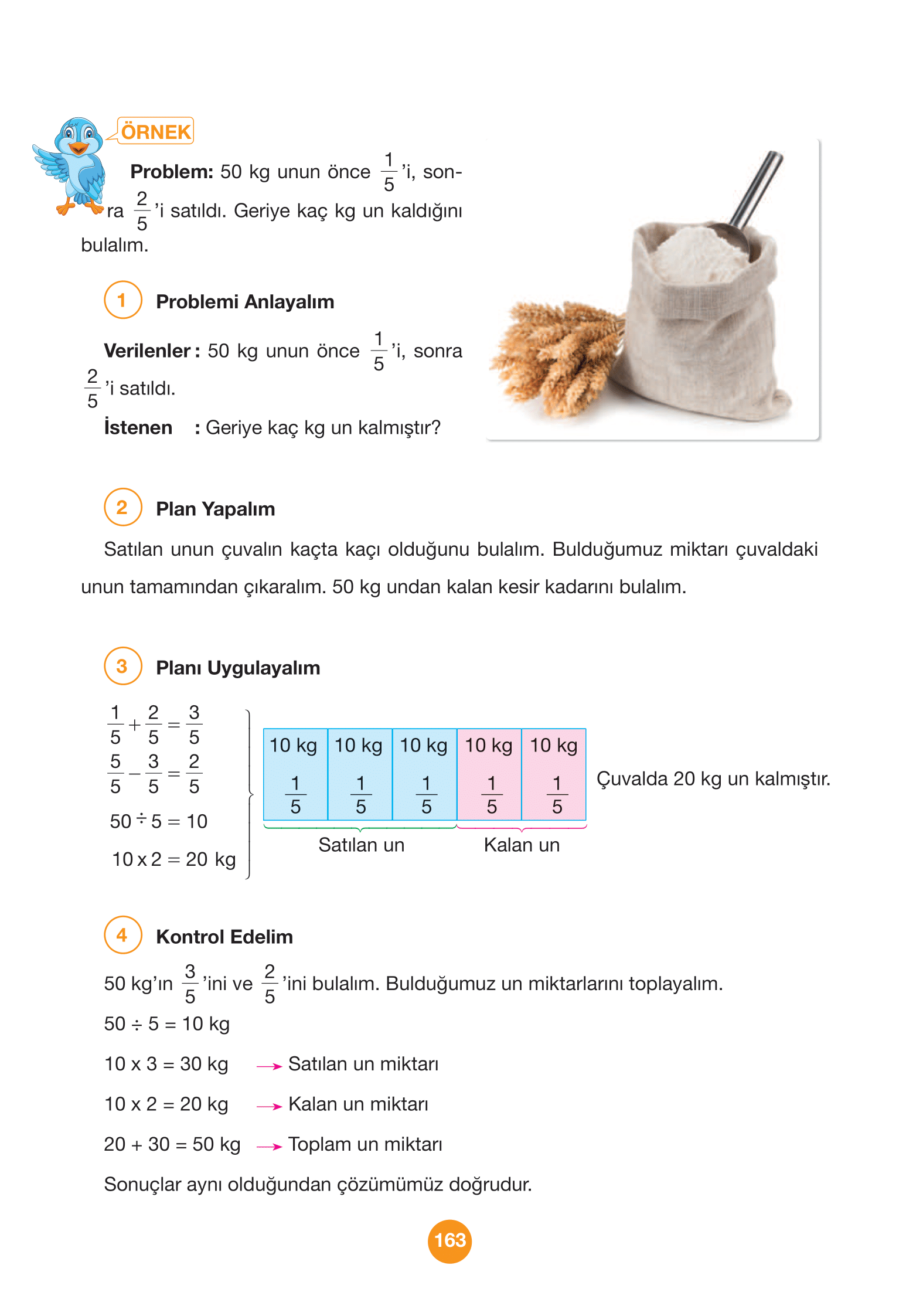 4. Sınıf Pasifik Yayınları Matematik Ders Kitabı Sayfa 163 Cevapları