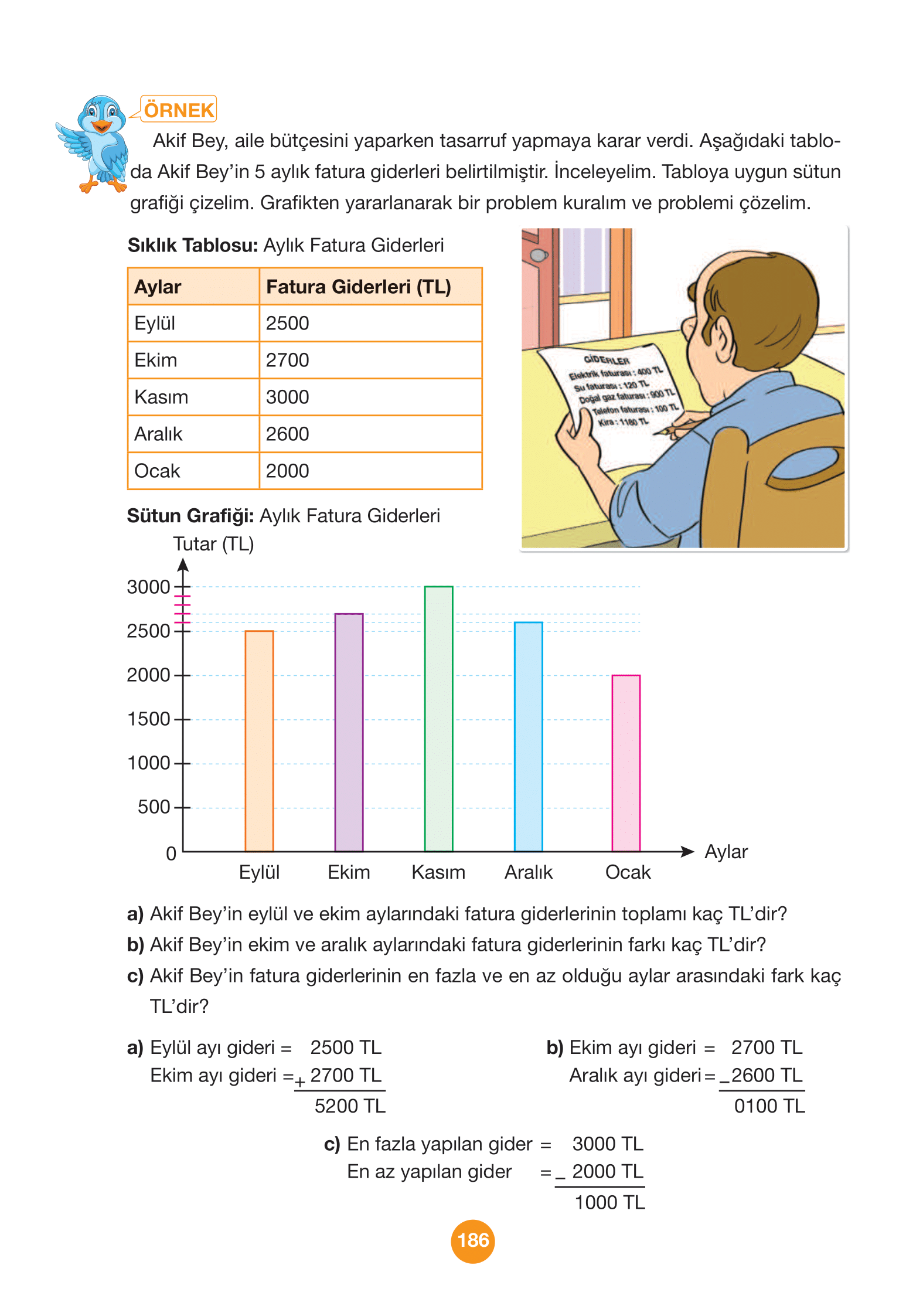 4. Sınıf Pasifik Yayınları Matematik Ders Kitabı Sayfa 186 Cevapları