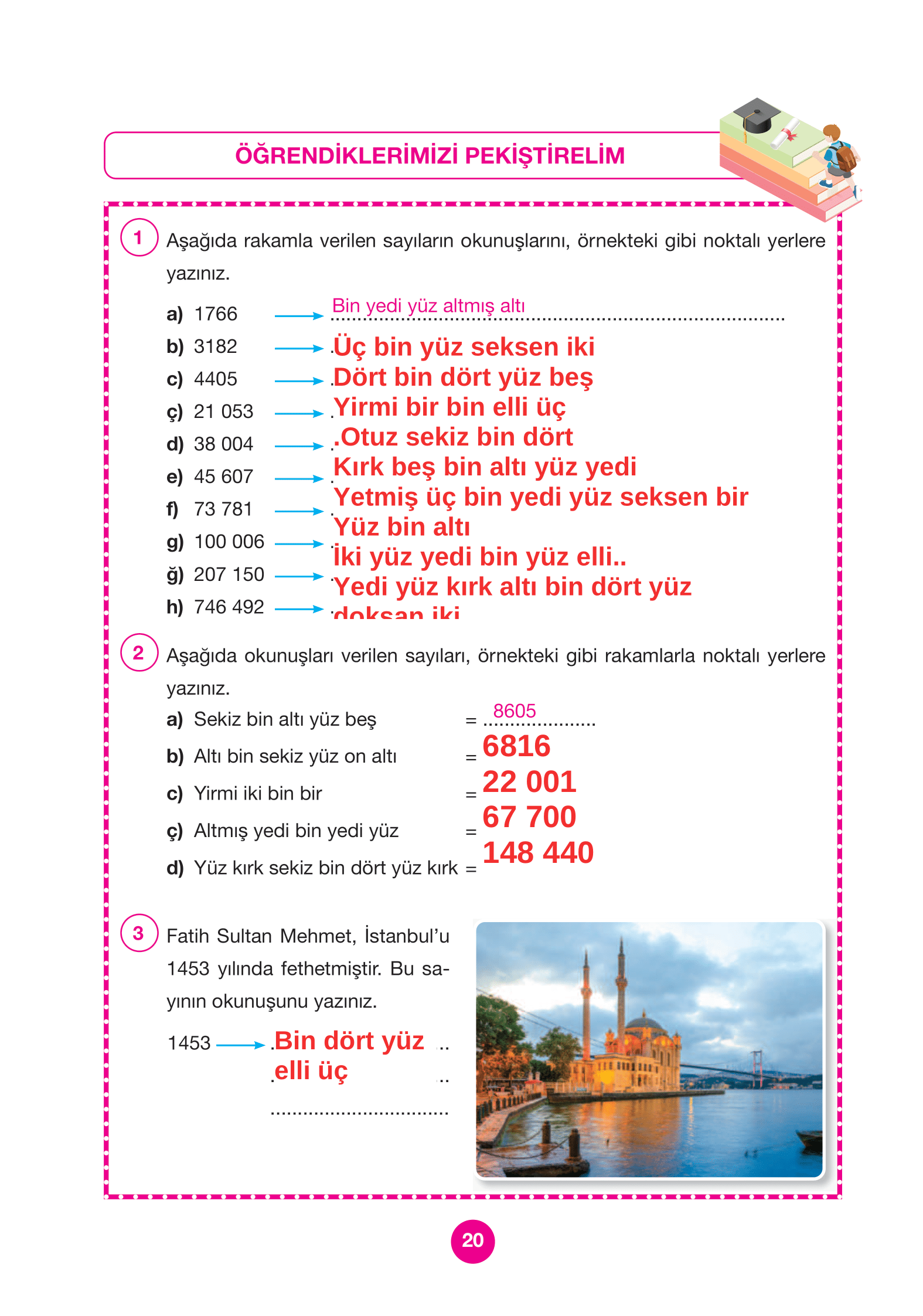 4. Sınıf Pasifik Yayınları Matematik Ders Kitabı Sayfa 20 Cevapları 4. Sınıf Pasifik Yayınları Matematik Ders Kitabı Sayfa 20 Cevapları