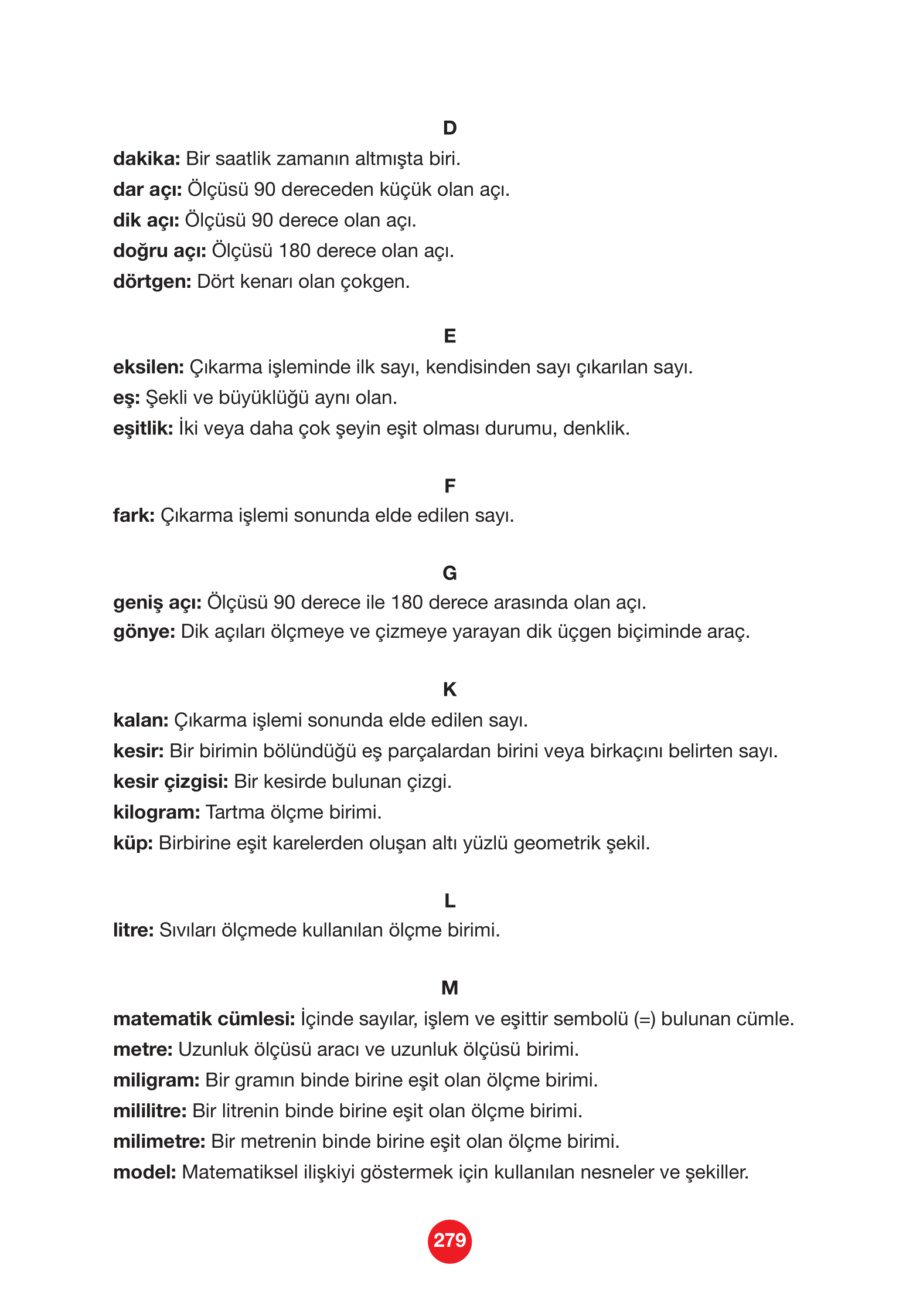4. Sınıf Pasifik Yayınları Matematik Ders Kitabı Sayfa 279 Cevapları