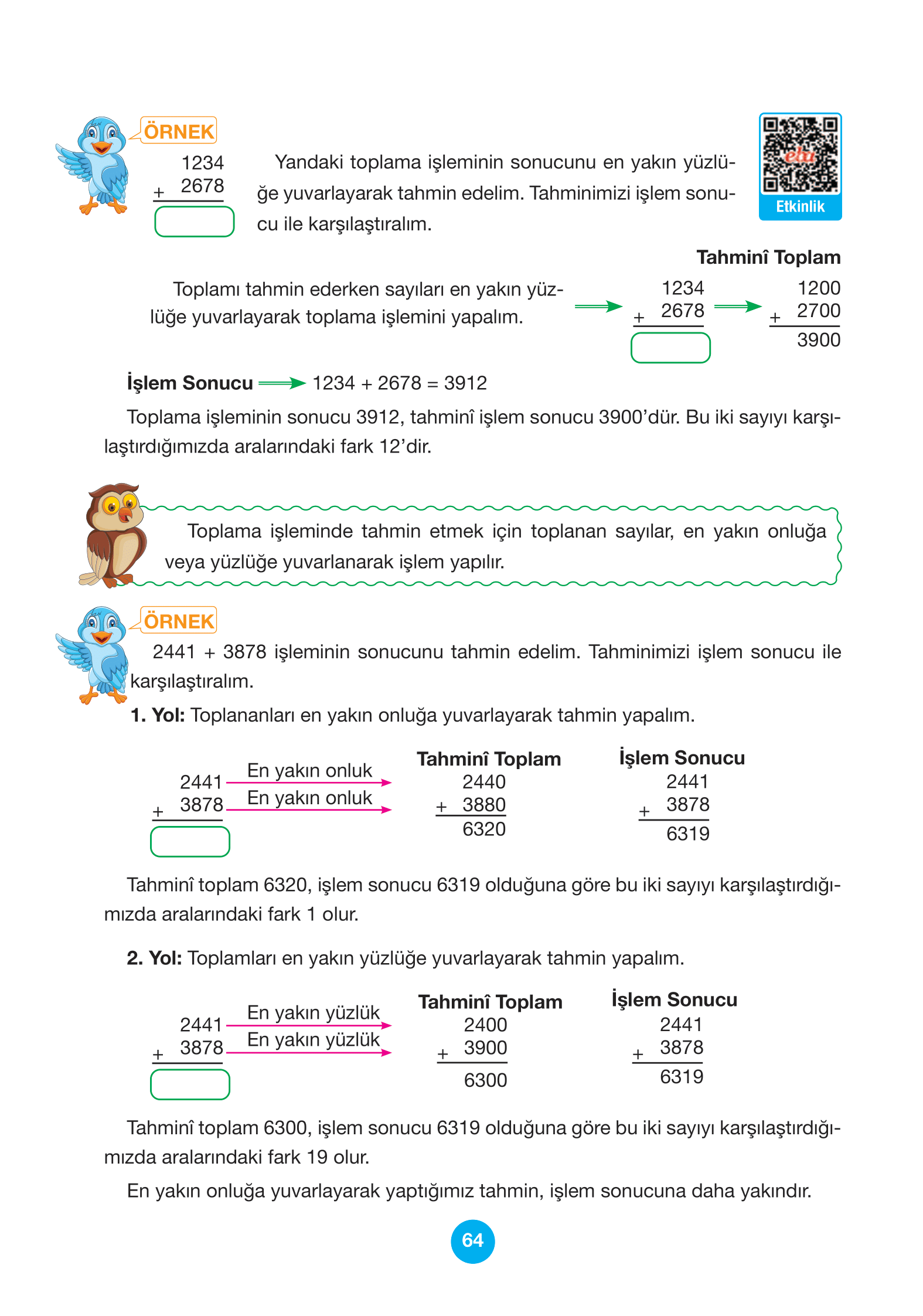 4. Sınıf Pasifik Yayınları Matematik Ders Kitabı Sayfa 64 Cevapları 4. Sınıf Pasifik Yayınları Matematik Ders Kitabı Sayfa 64 Cevapları