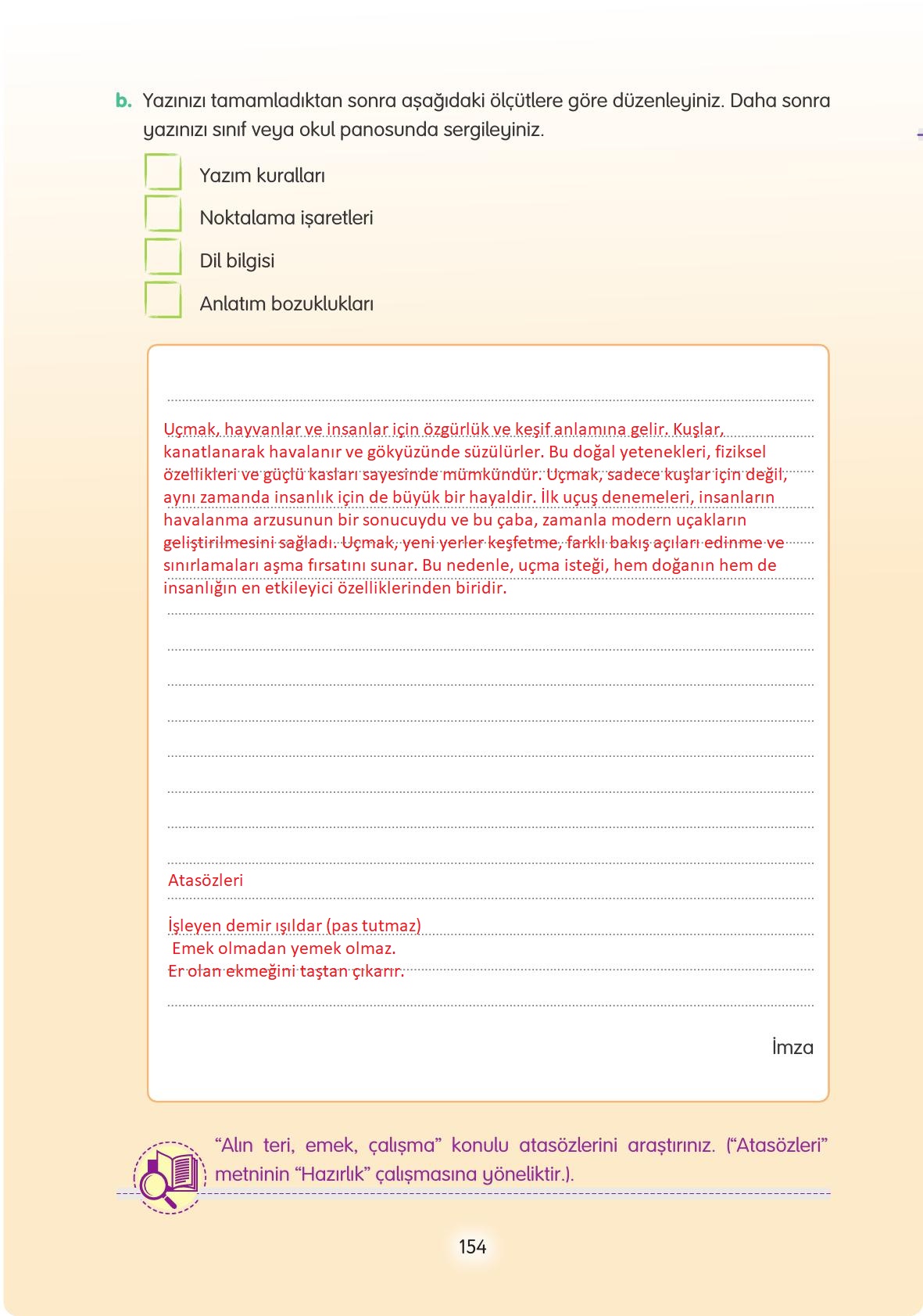 4. Sınıf Tuna Yayınları Türkçe Ders Kitabı Sayfa 154 Cevapları 4. Sınıf Tuna Yayınları Türkçe Ders Kitabı Sayfa 154 Cevapları