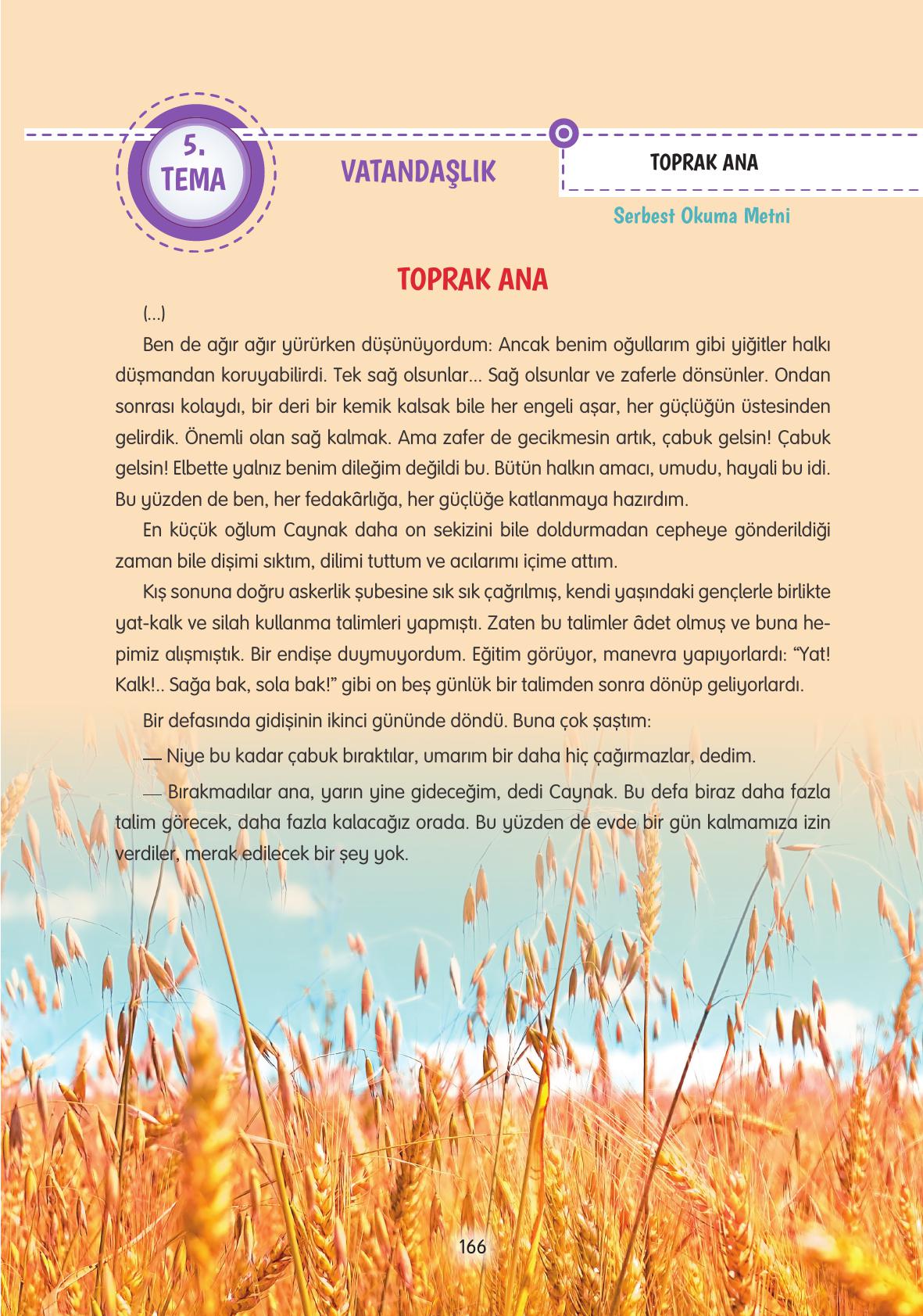 4. Sınıf Tuna Yayınları Türkçe Ders Kitabı Sayfa 166 Cevapları 4. Sınıf Tuna Yayınları Türkçe Ders Kitabı Sayfa 166 Cevapları