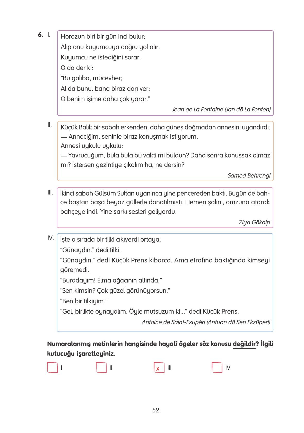 4. Sınıf Tuna Yayınları Türkçe Ders Kitabı Sayfa 52 Cevapları 4. Sınıf Tuna Yayınları Türkçe Ders Kitabı Sayfa 52 Cevapları